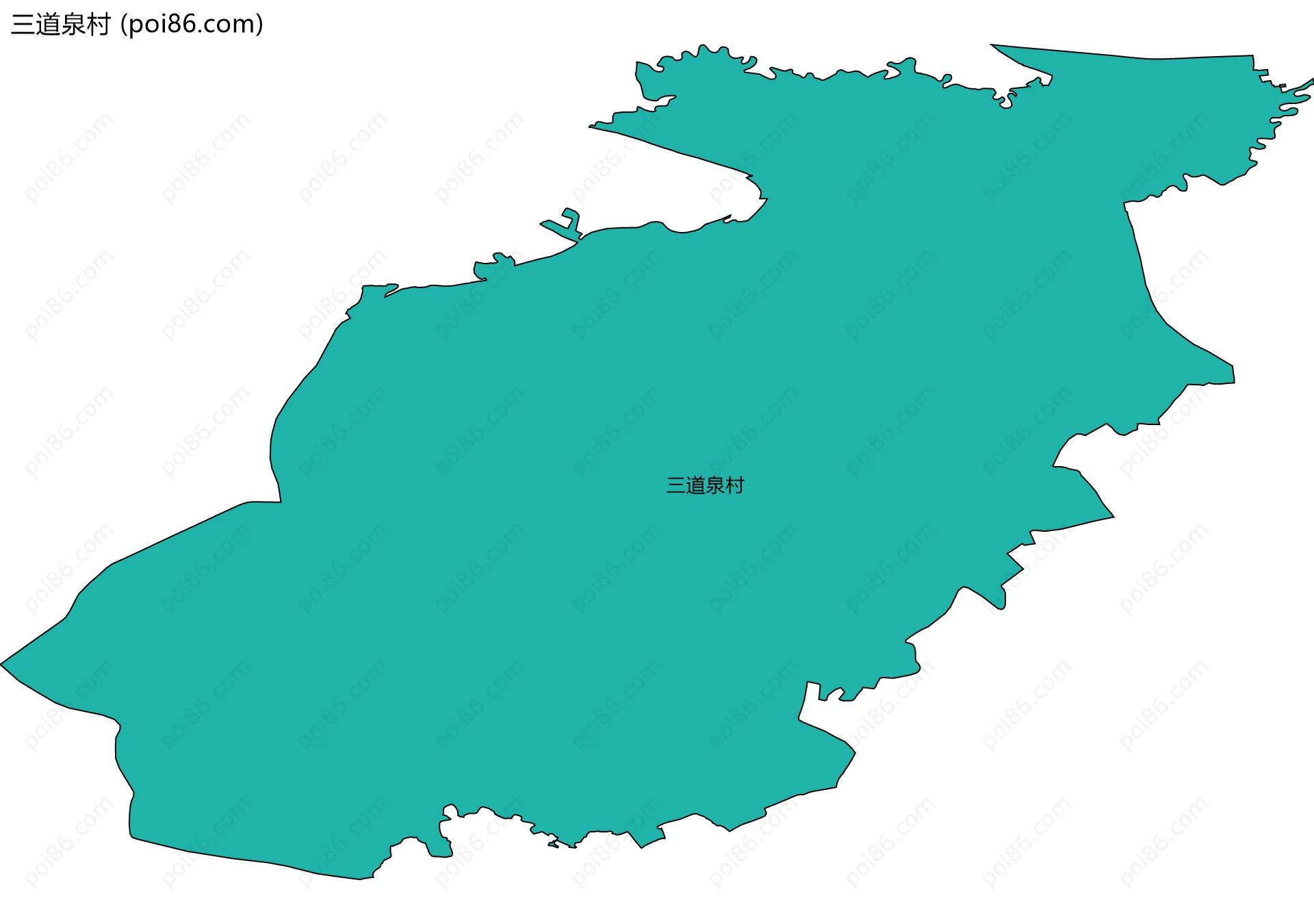 三道泉村边界地图