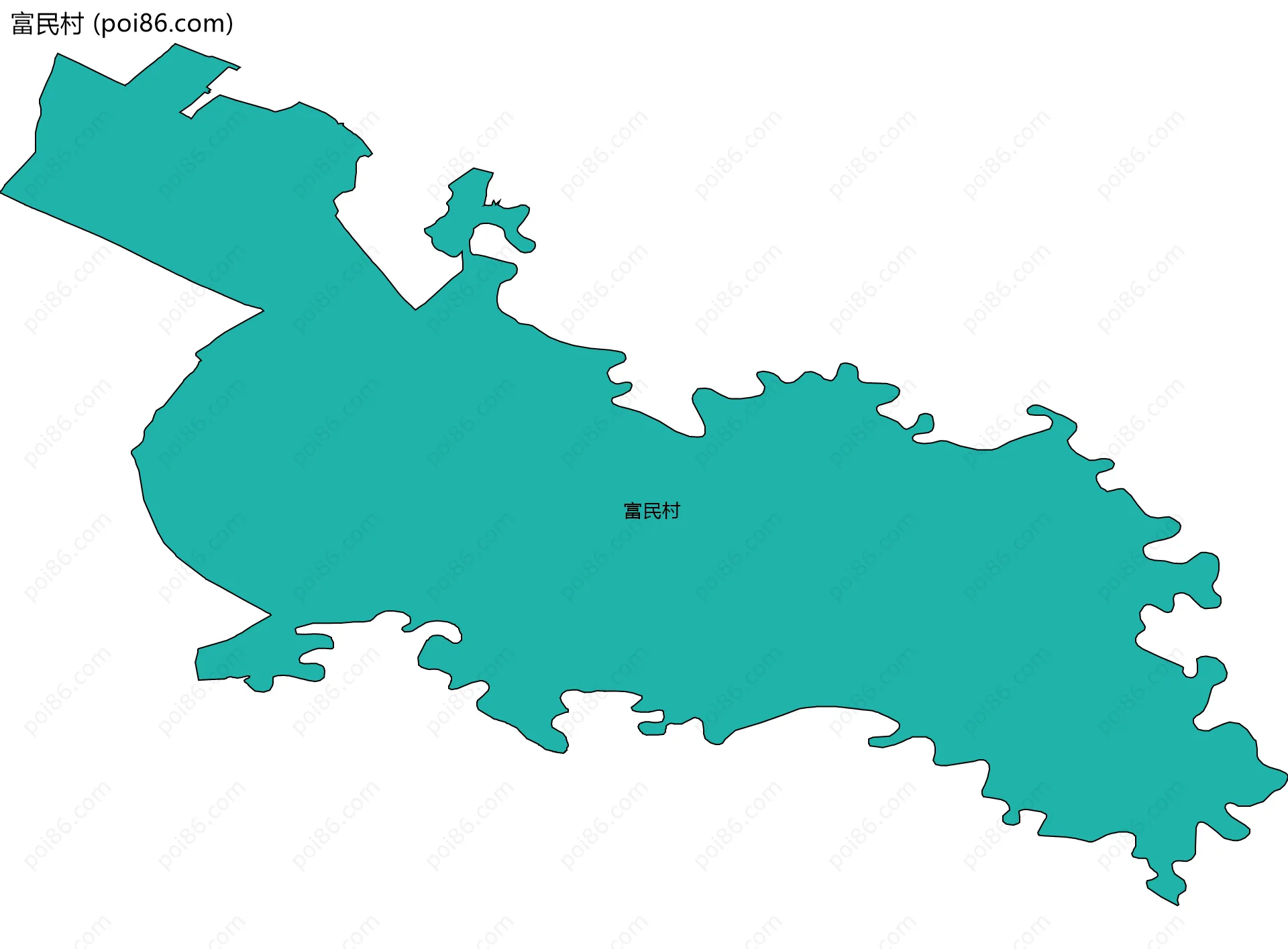 富民村边界地图