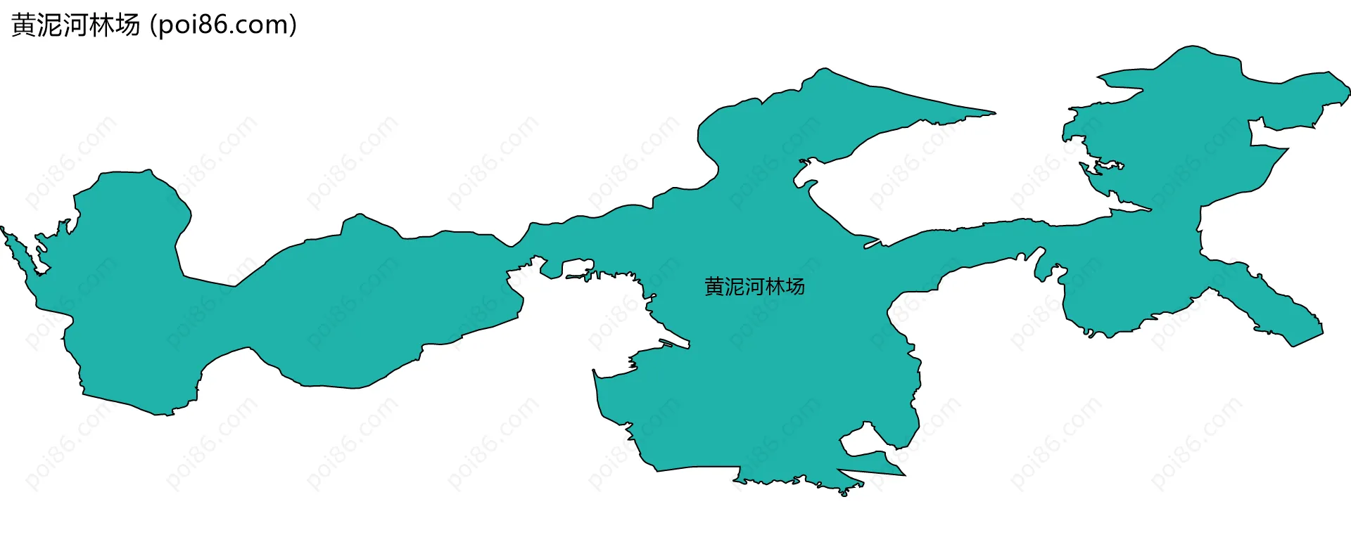 黄泥河林场边界地图