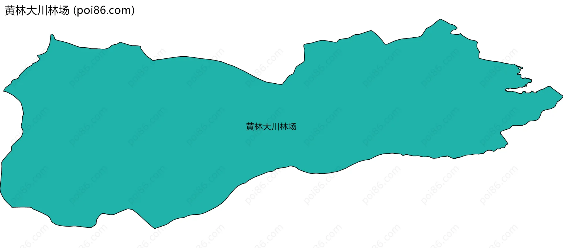 黄林大川林场边界地图