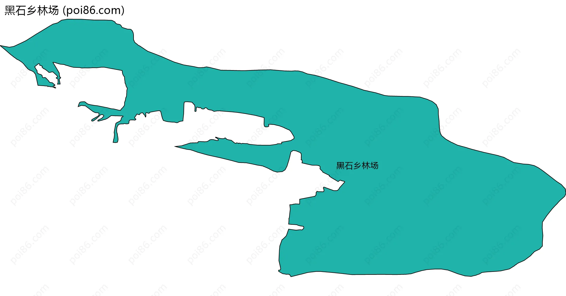 黑石乡林场边界地图