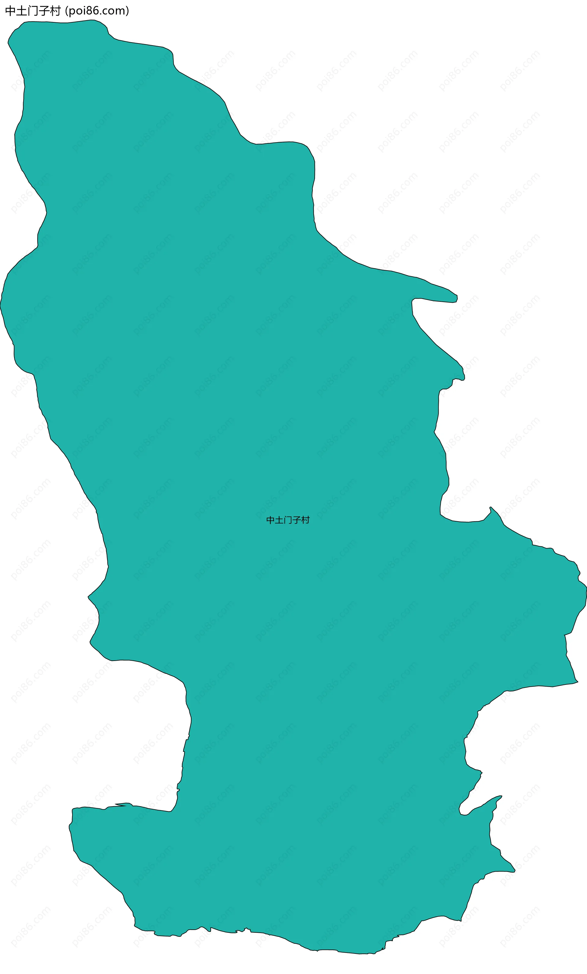 中土门子村边界地图