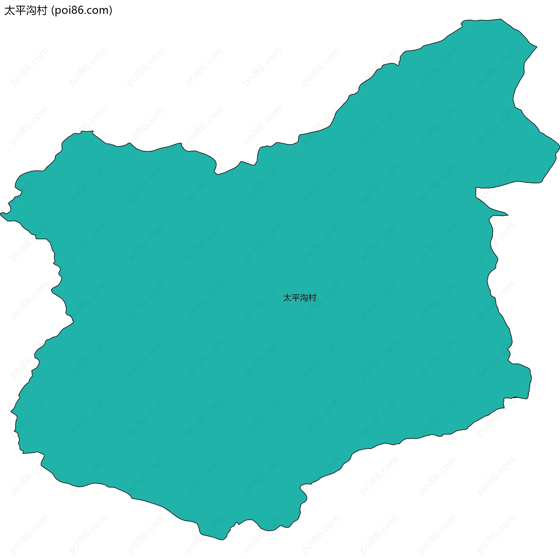 太平沟村边界地图