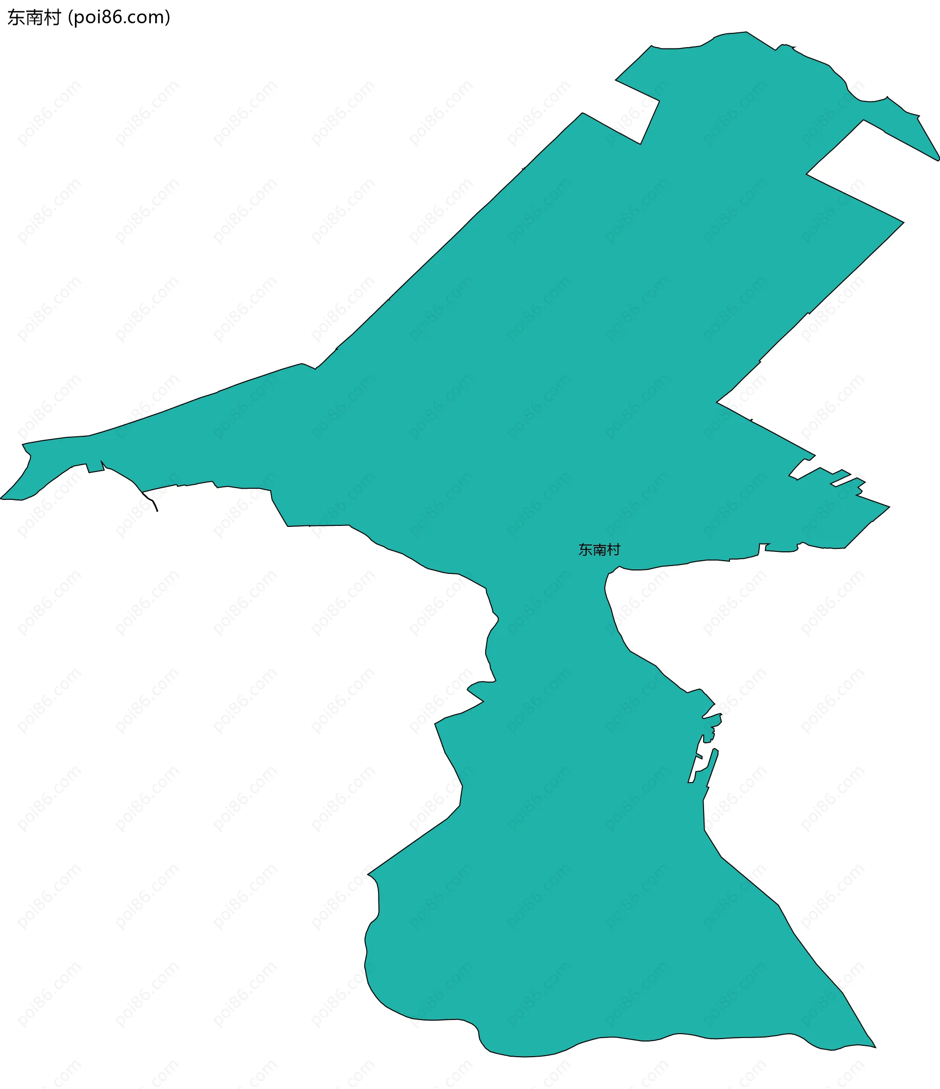 东南村边界地图