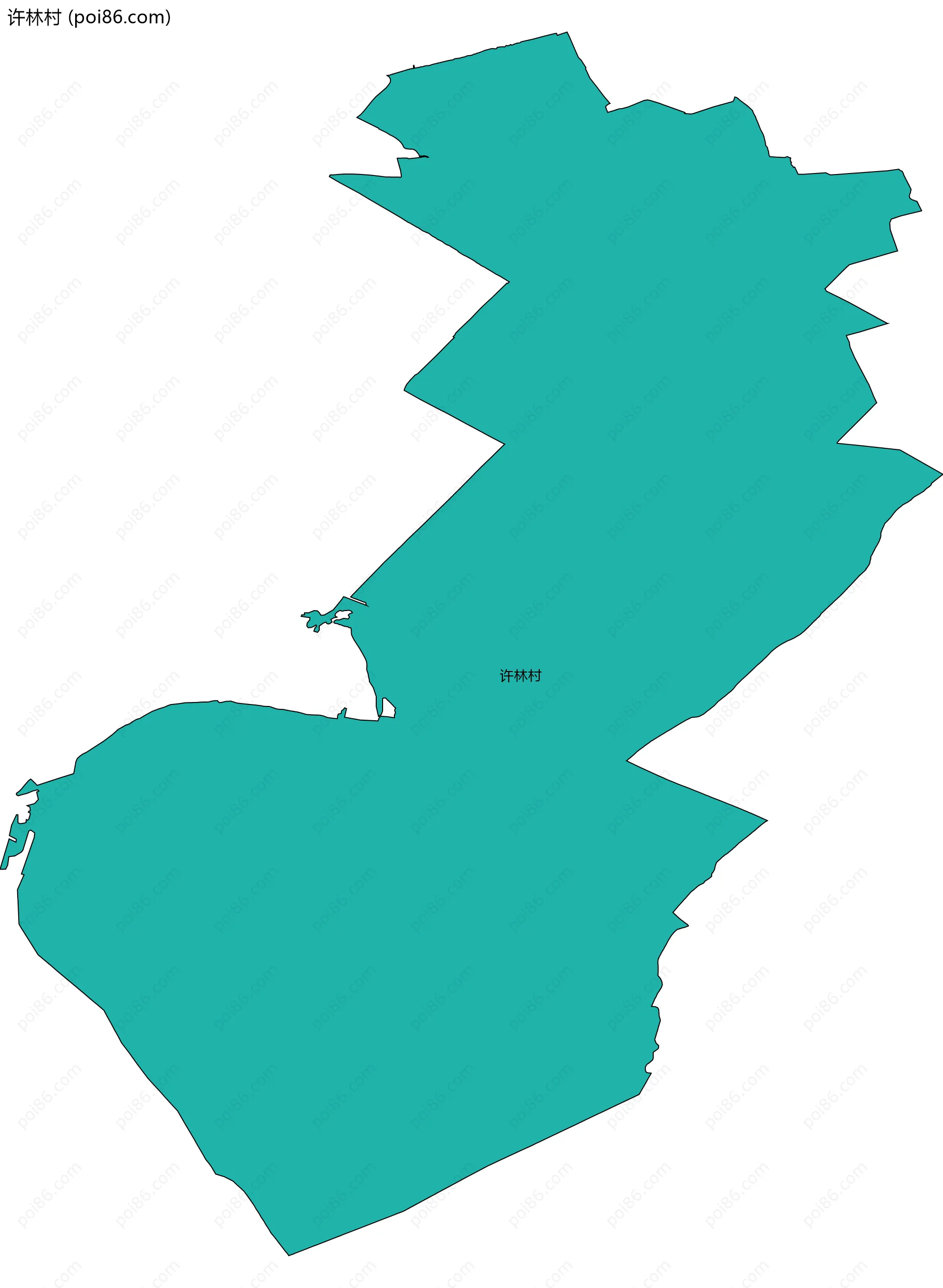 许林村边界地图