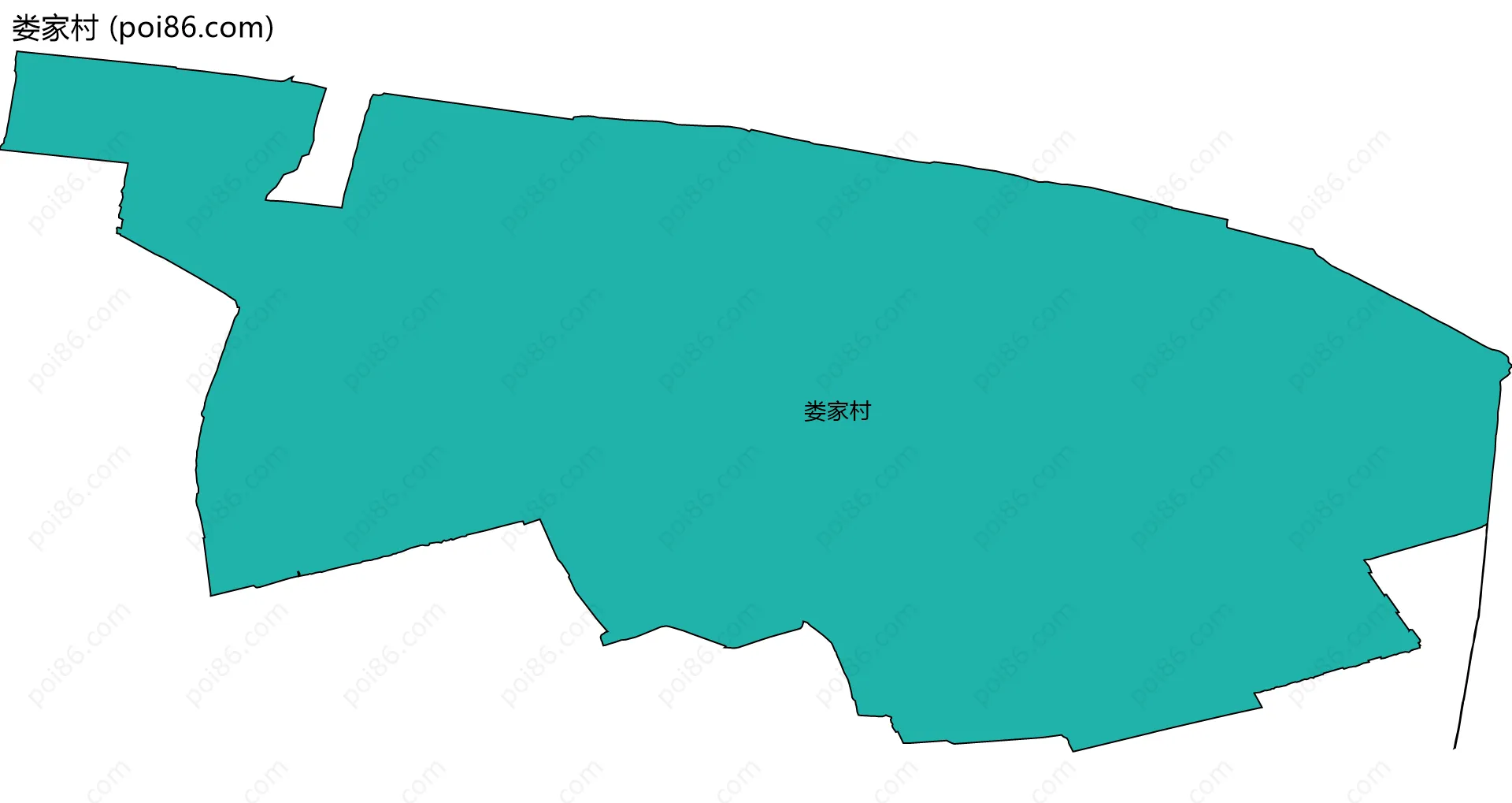 娄家村边界地图