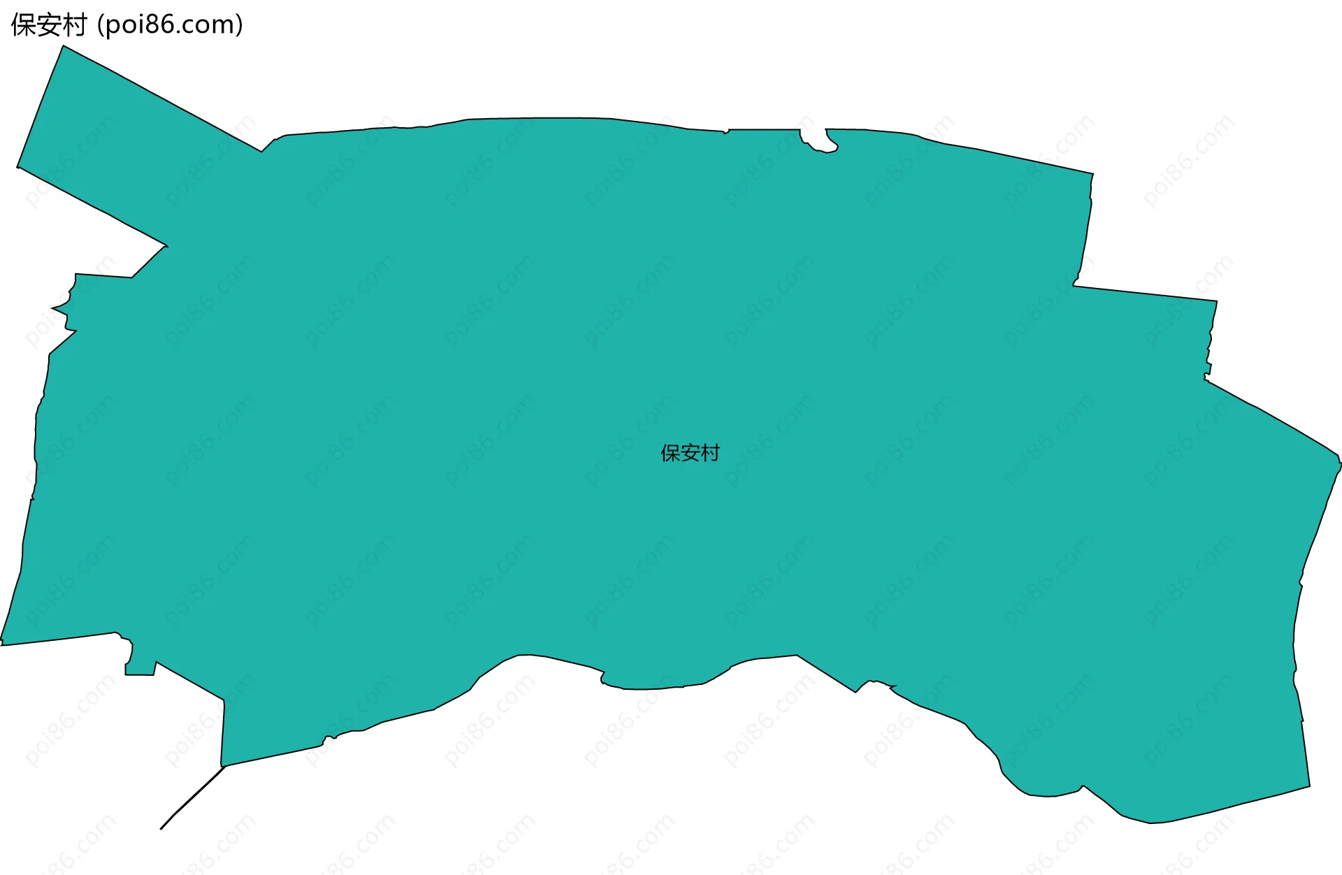保安村边界地图