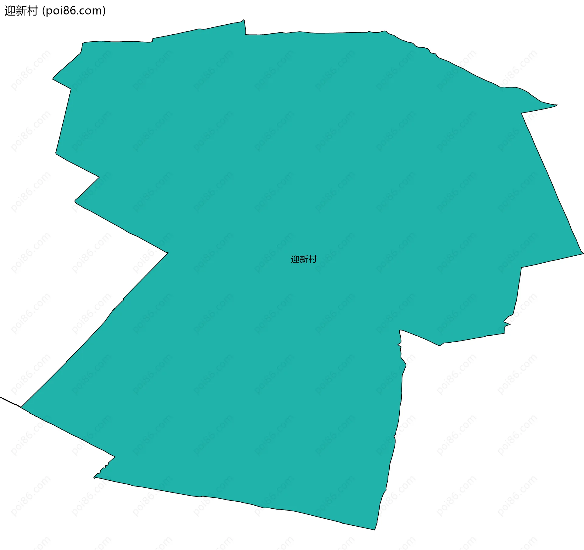 迎新村边界地图