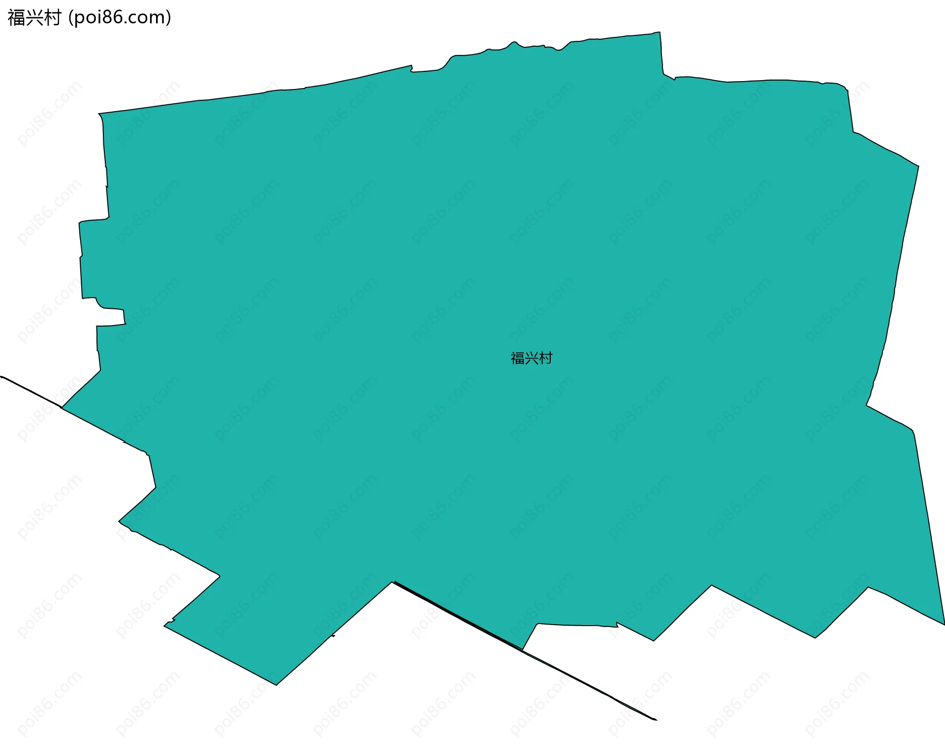 福兴村边界地图