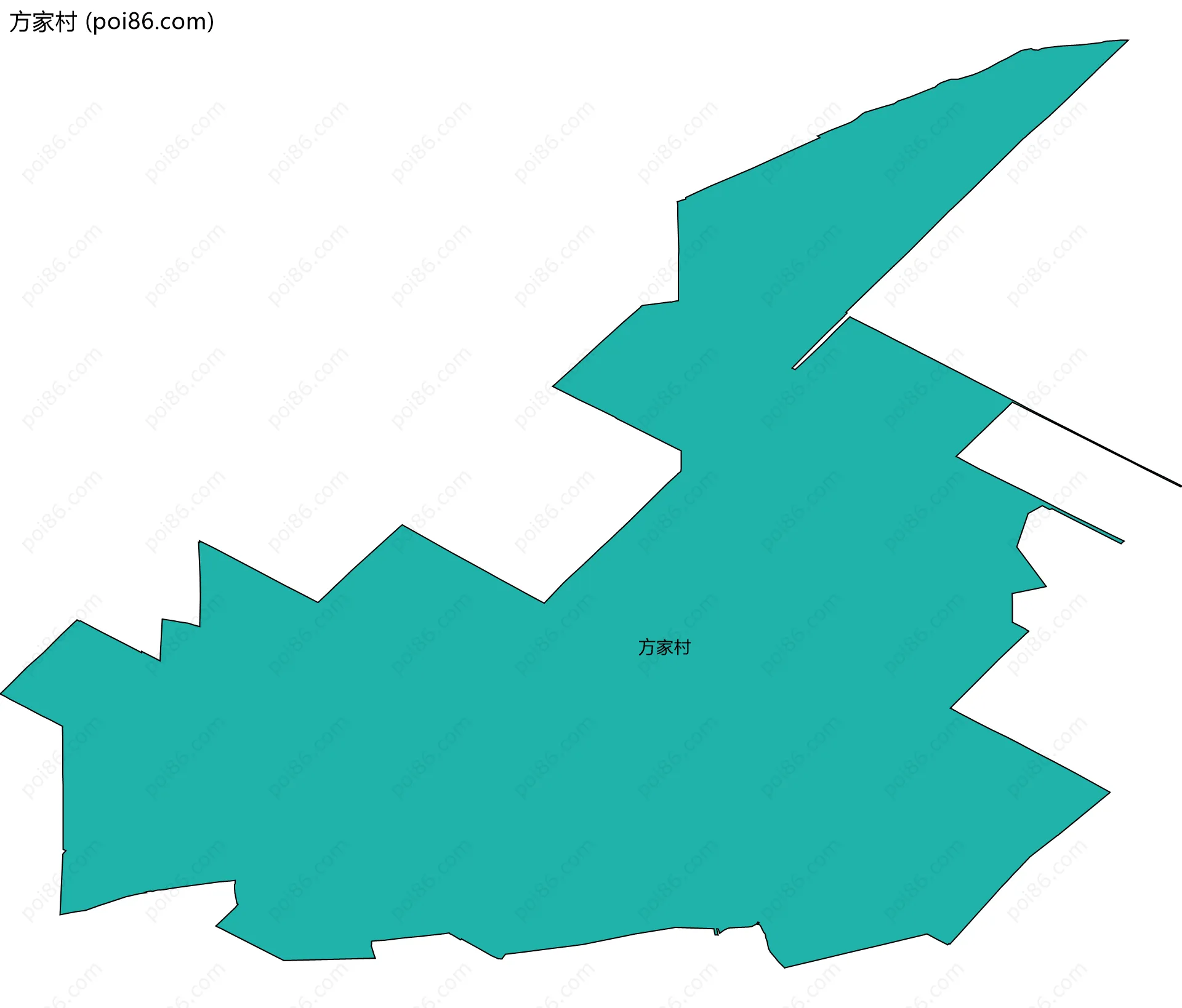 方家村边界地图