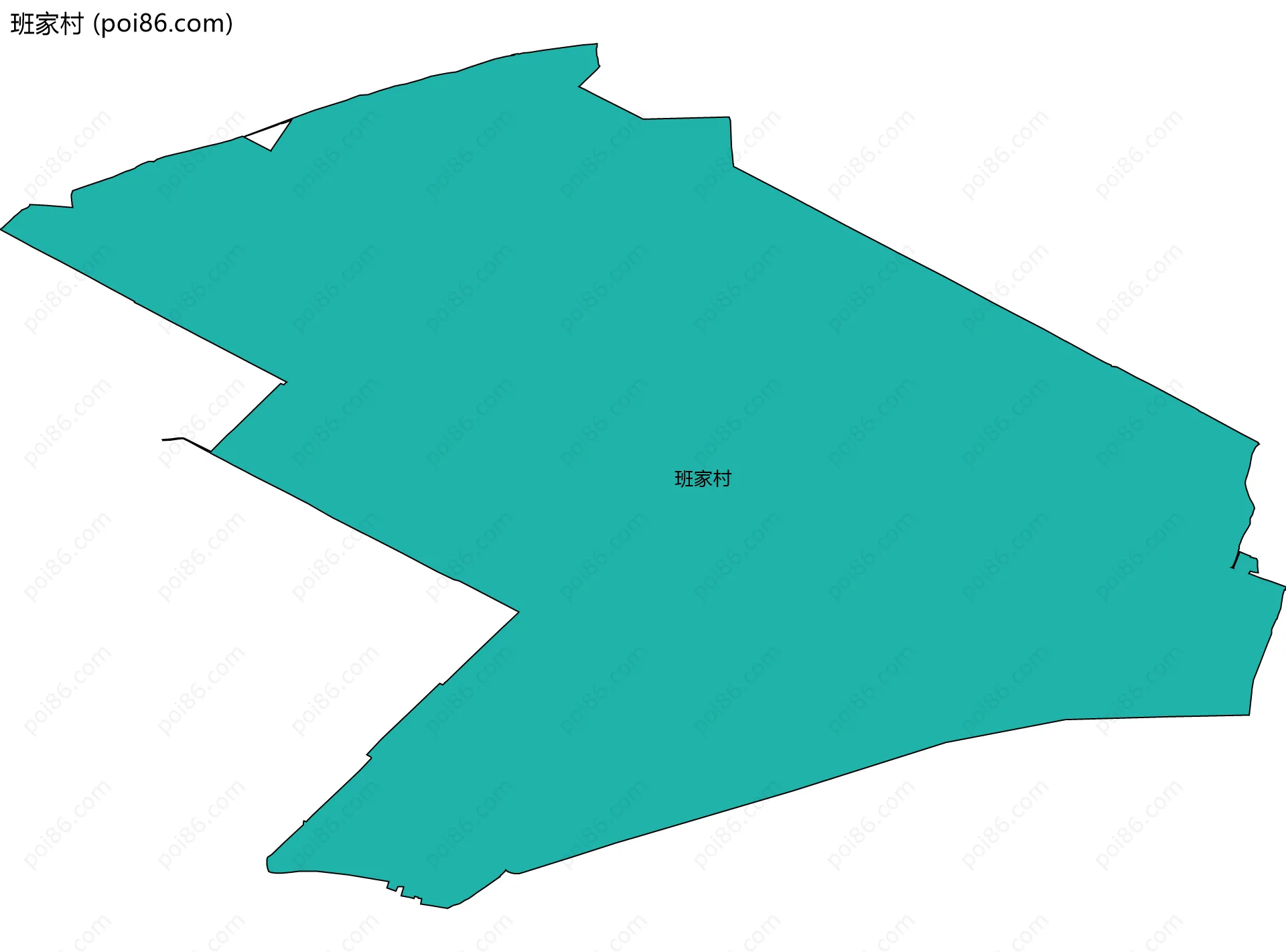 班家村边界地图