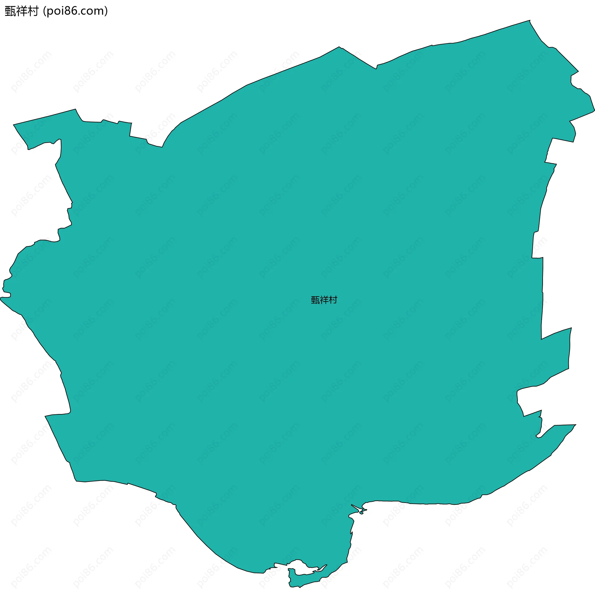 甄祥村边界地图