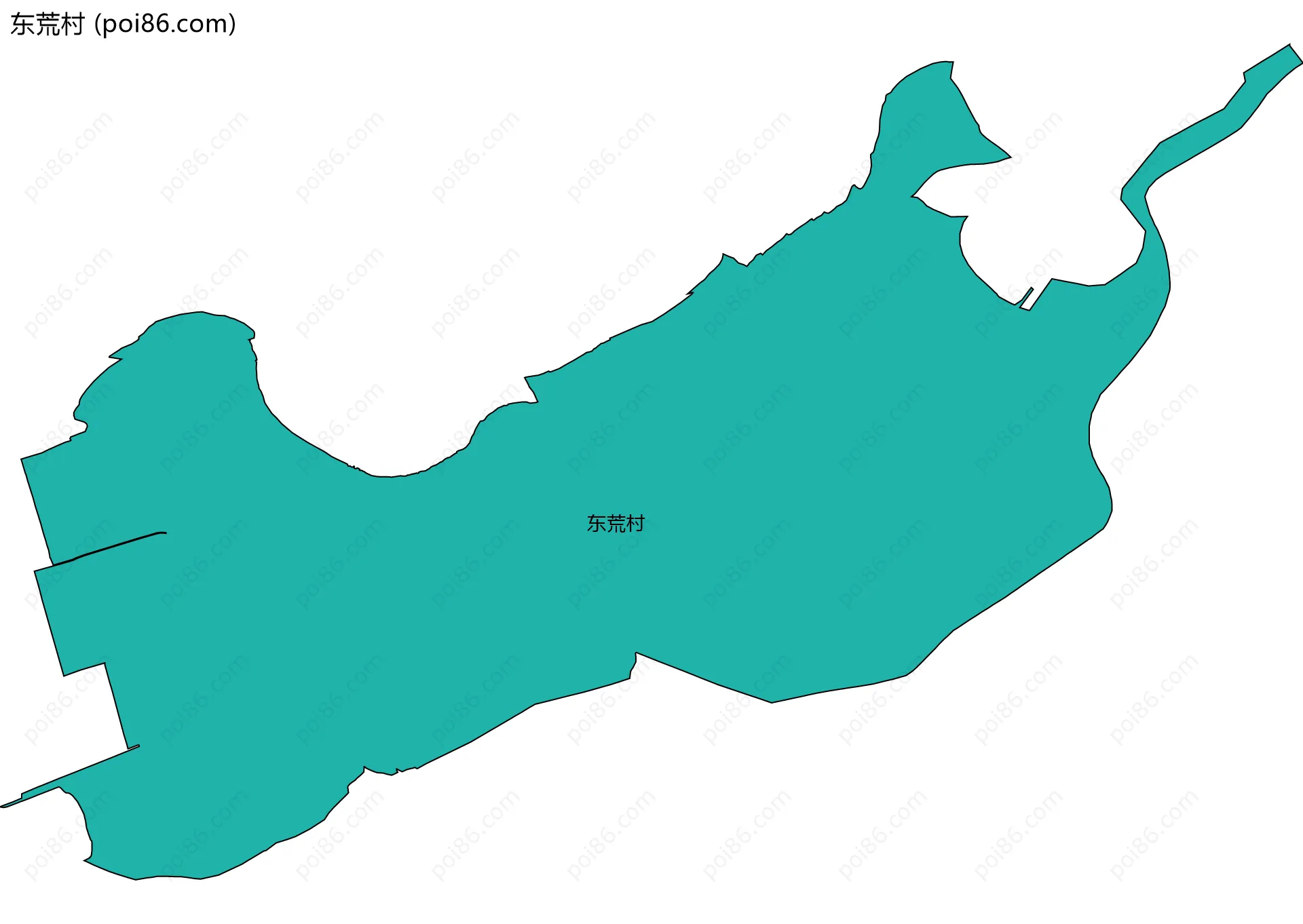 东荒村边界地图