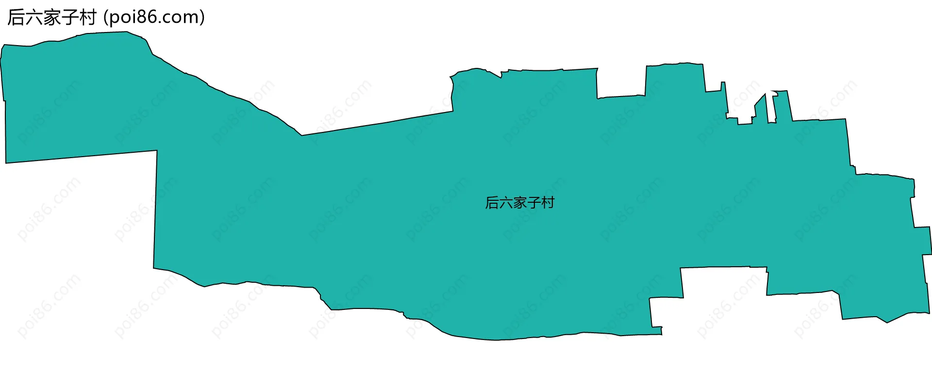 后六家子村边界地图