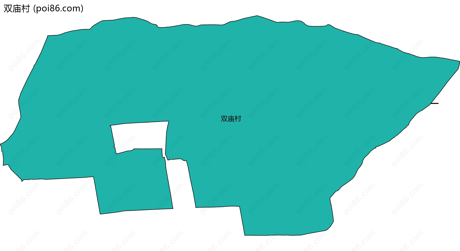 双庙村边界地图