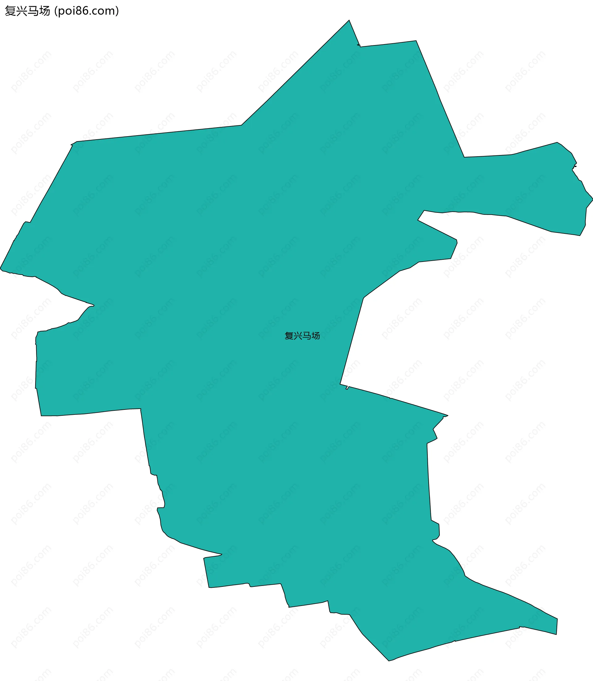 复兴马场边界地图