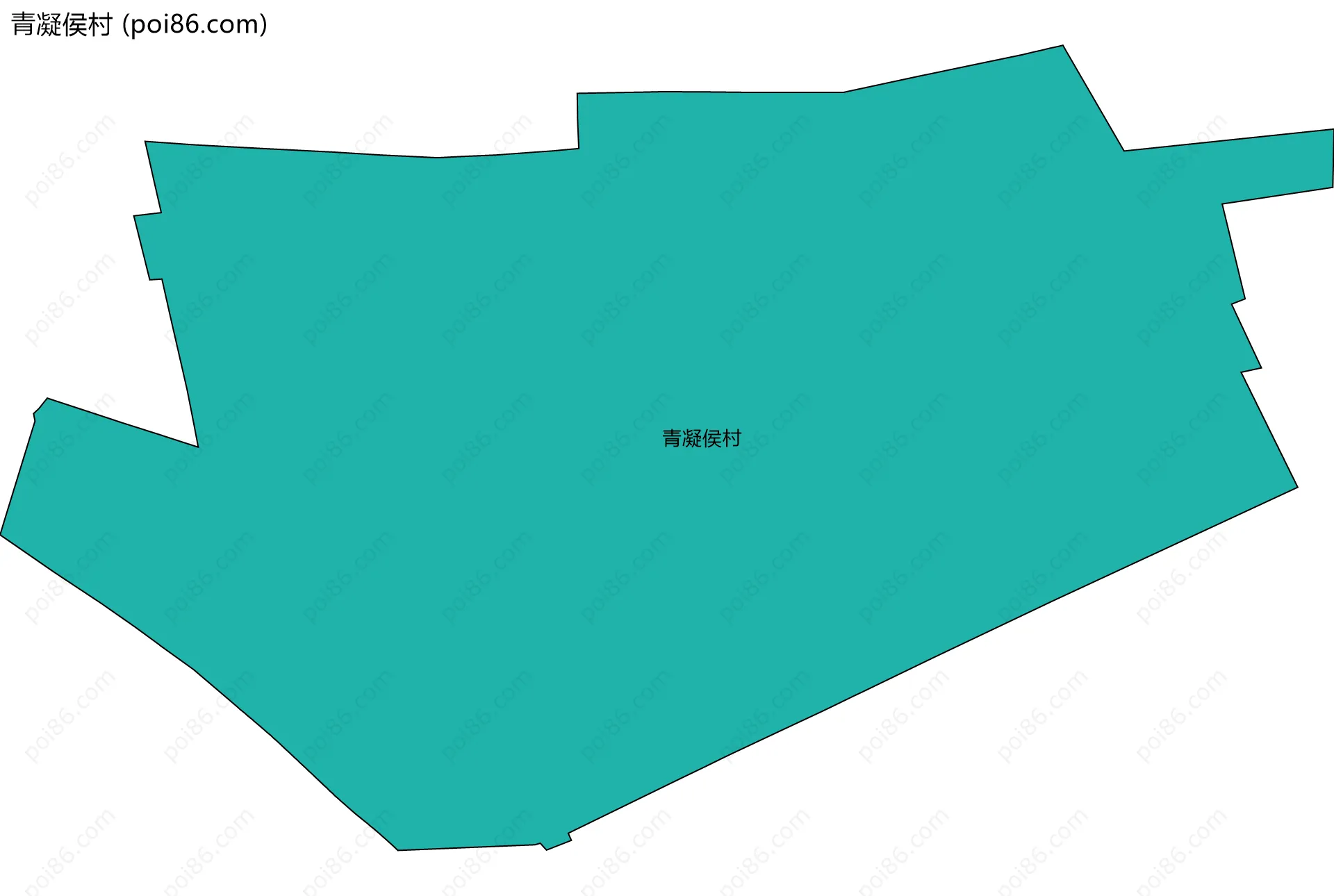 青凝侯村边界地图