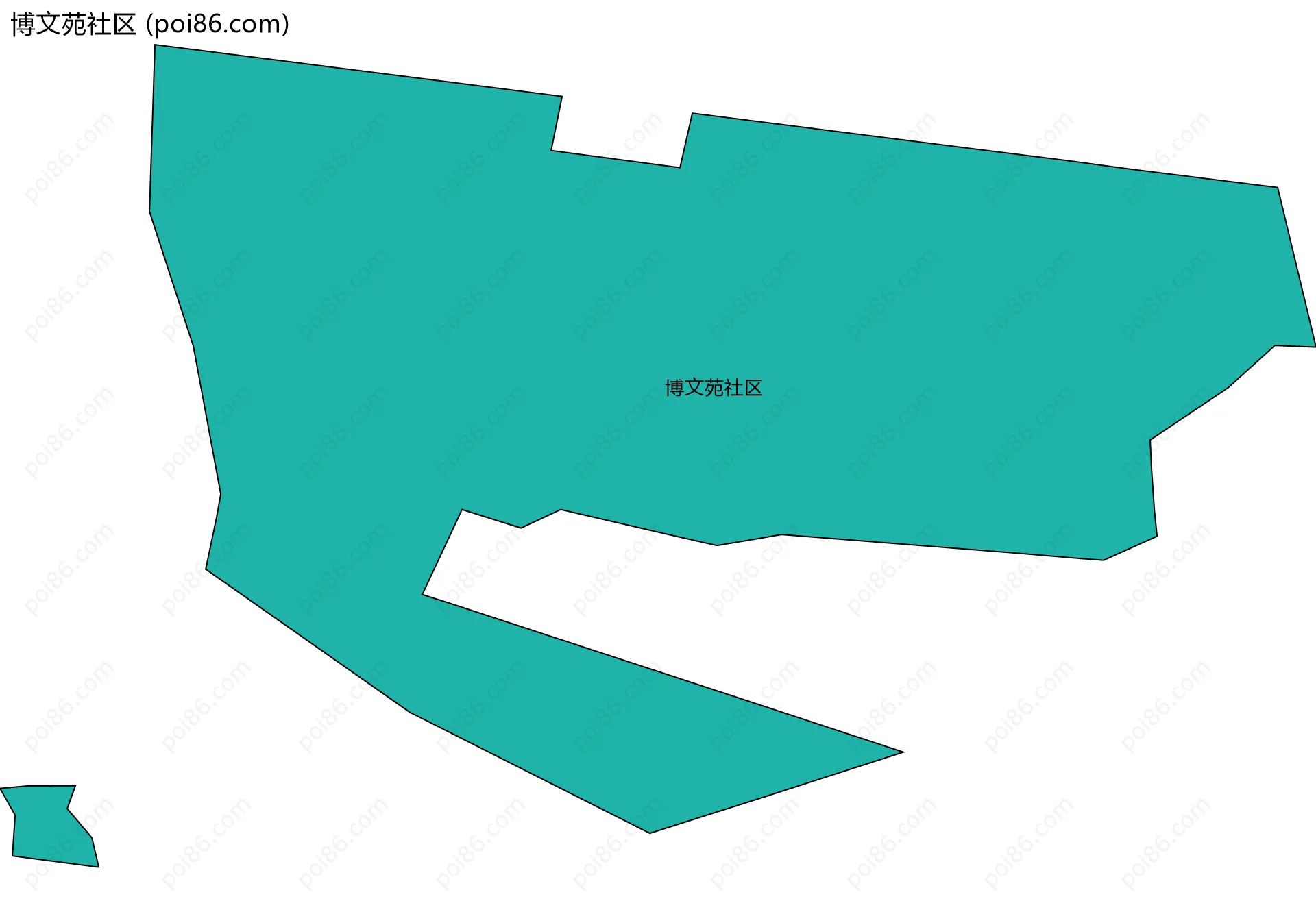 博文苑社区边界地图