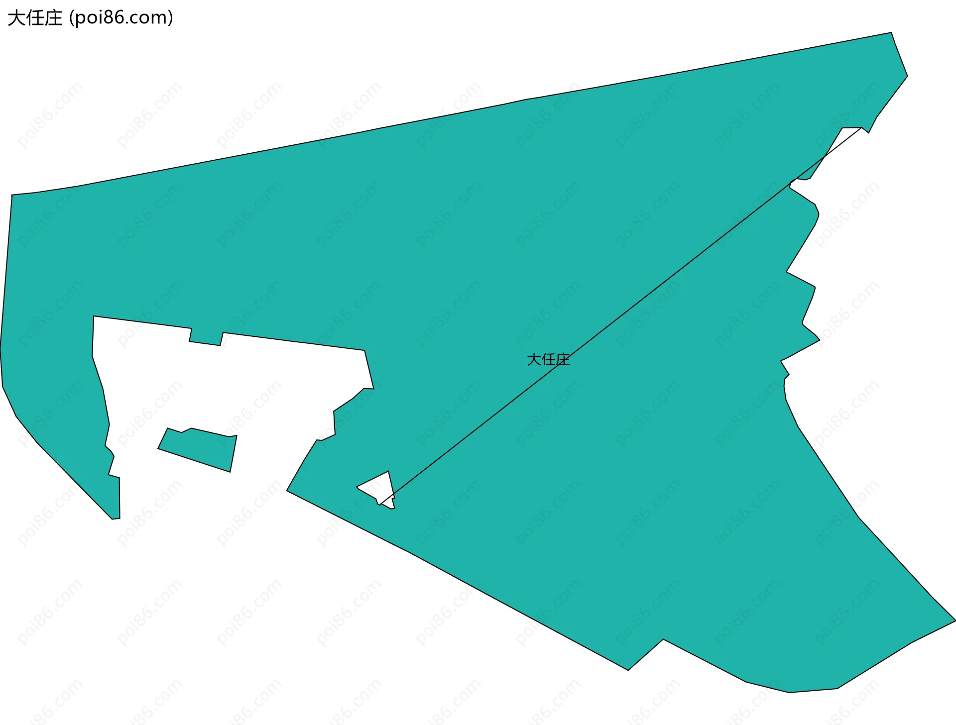 大任庄边界地图