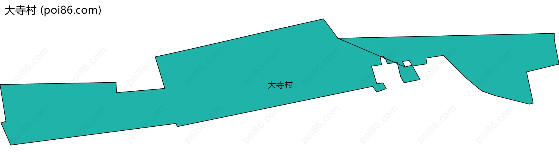 大寺村边界地图