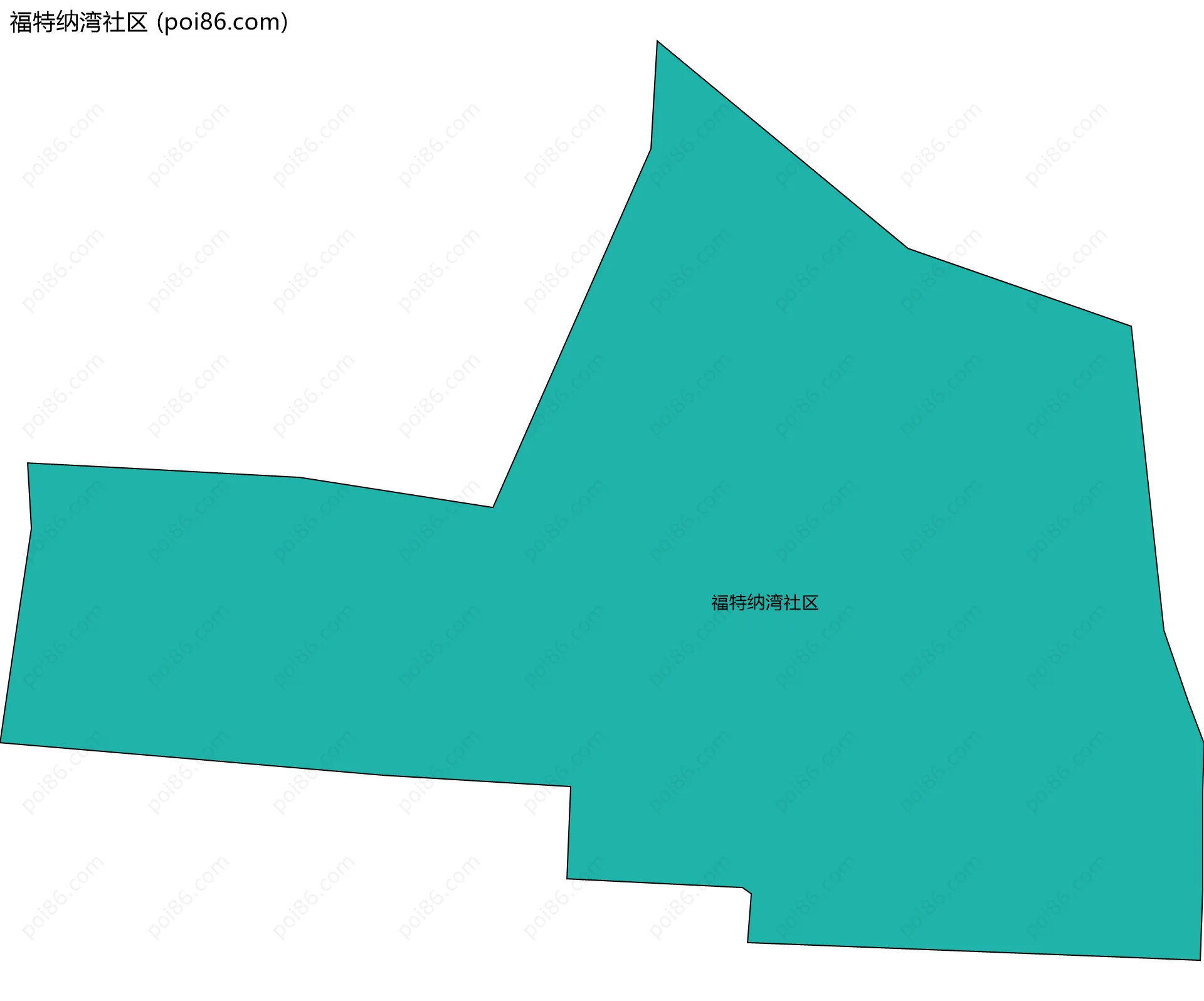福特纳湾社区边界地图