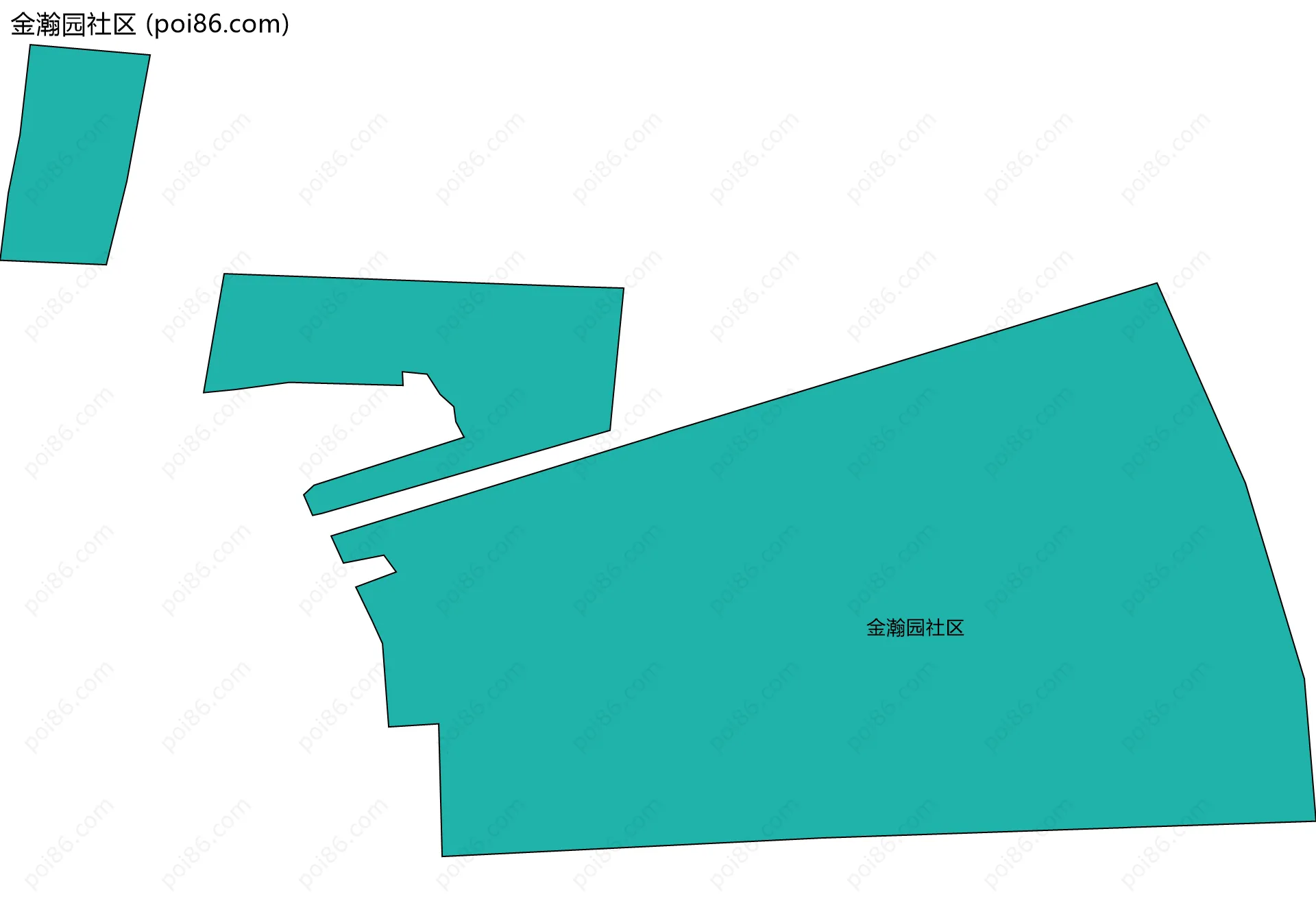 金瀚园社区边界地图