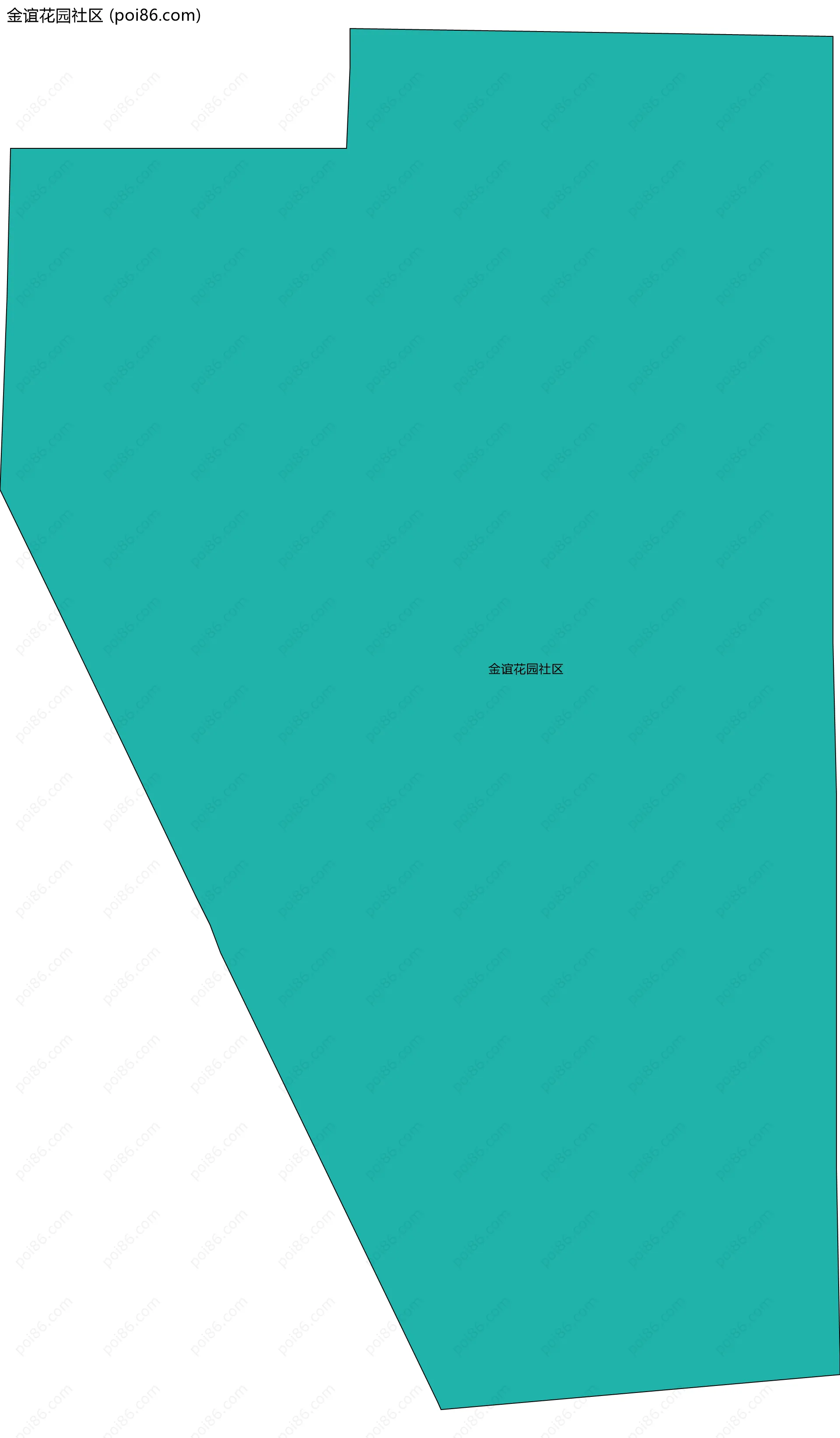 金谊花园社区边界地图