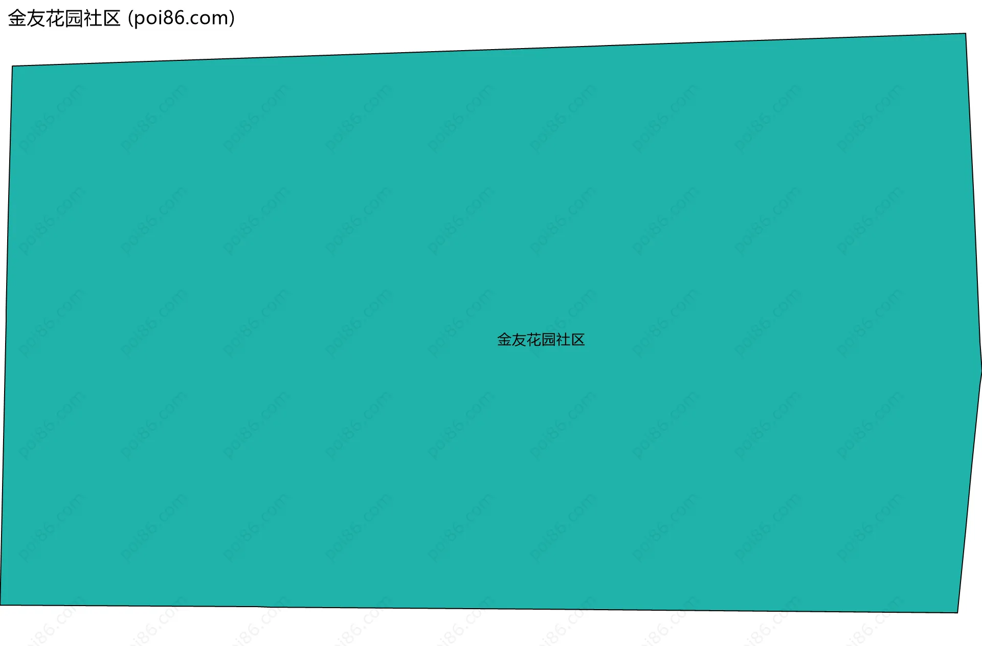 金友花园社区边界地图