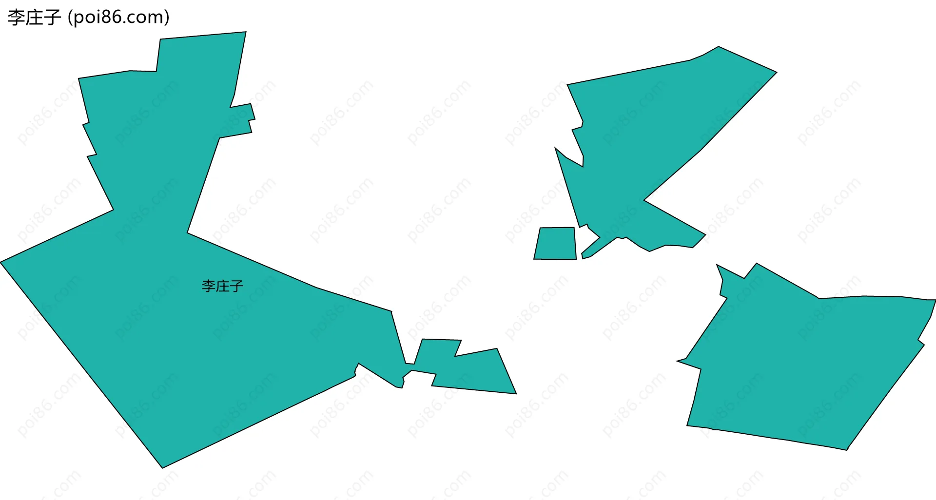 李庄子边界地图