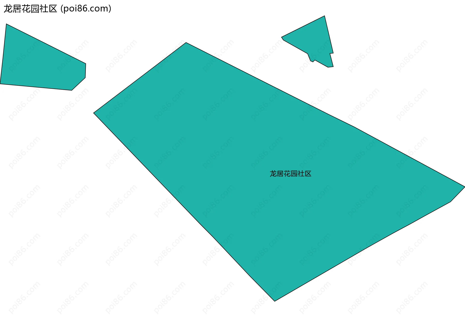 龙居花园社区边界地图