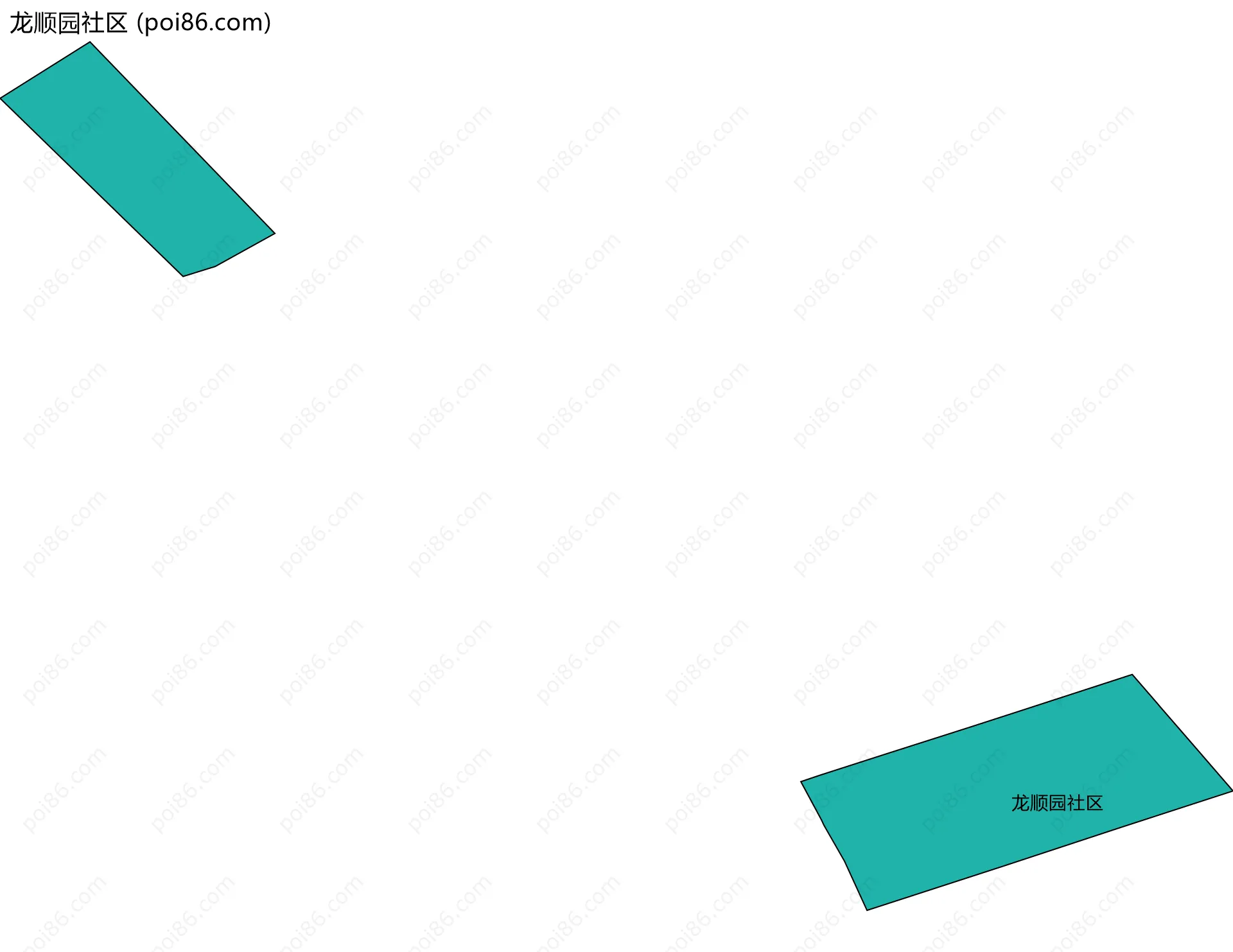 龙顺园社区边界地图