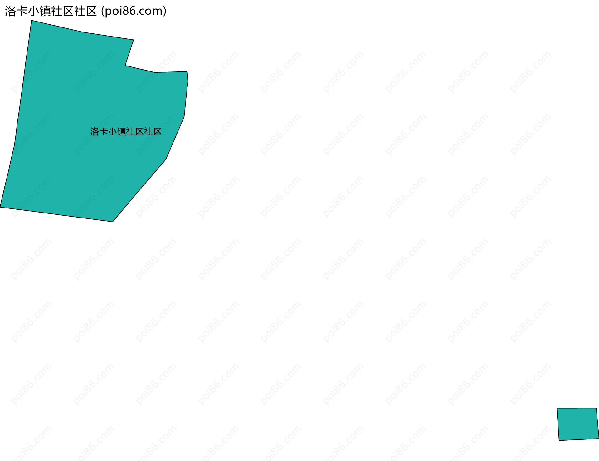 洛卡小镇社区社区边界地图
