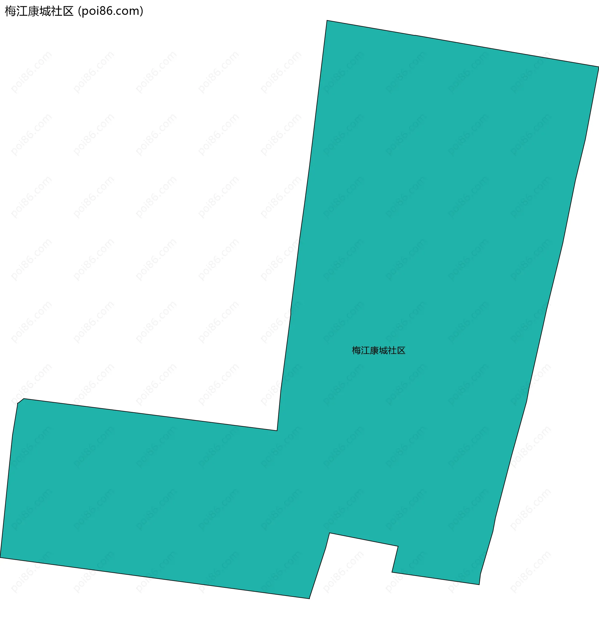 梅江康城社区边界地图