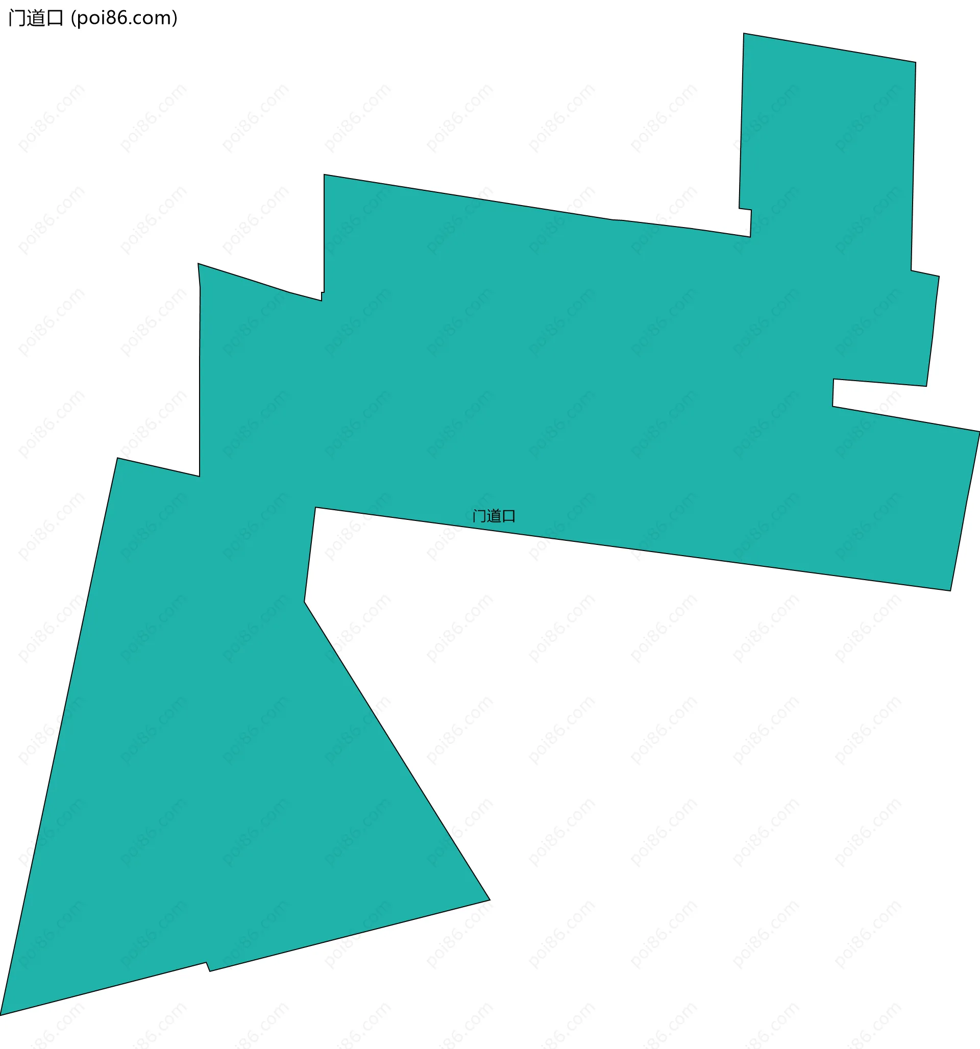 门道口边界地图