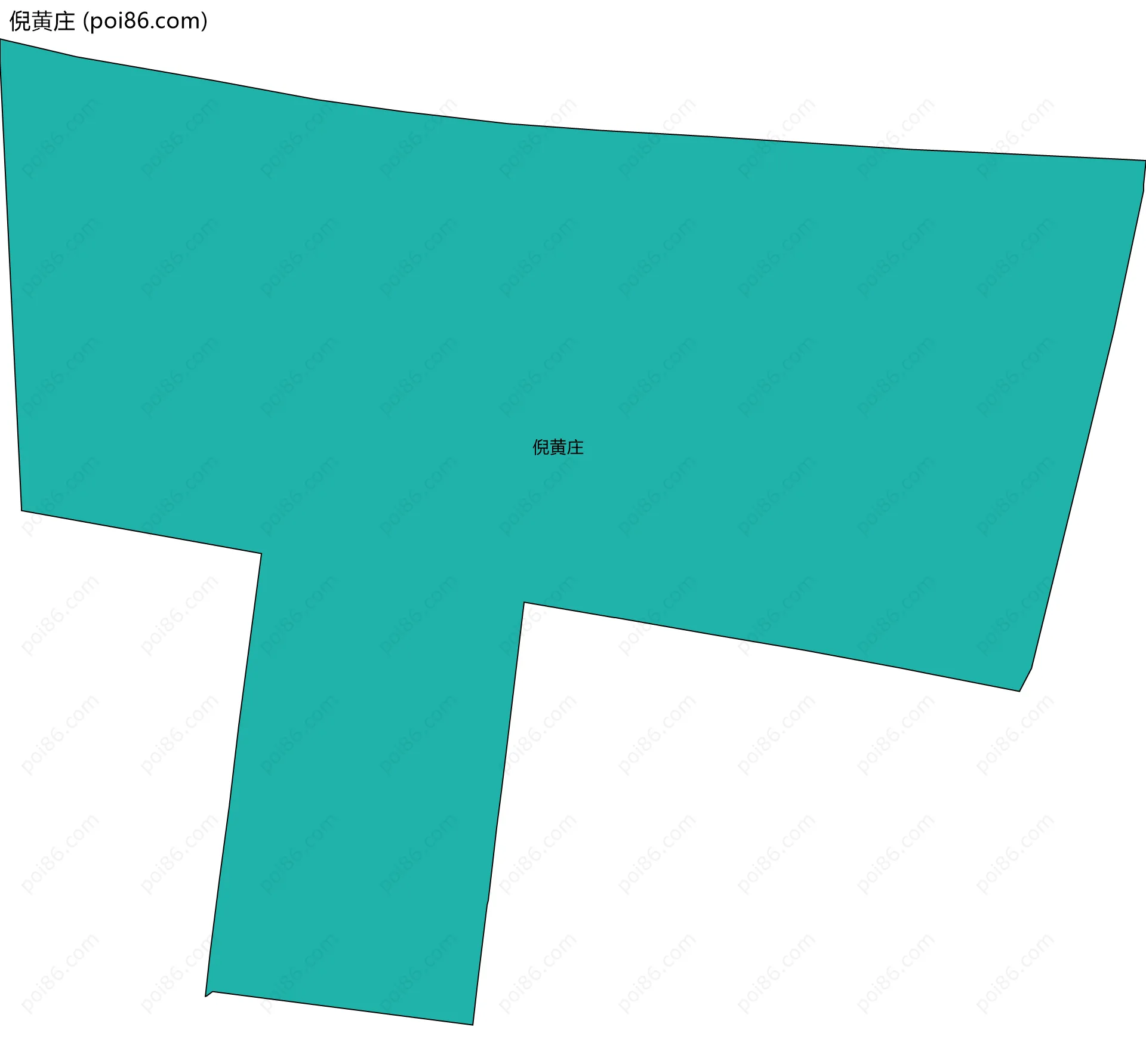 倪黄庄边界地图