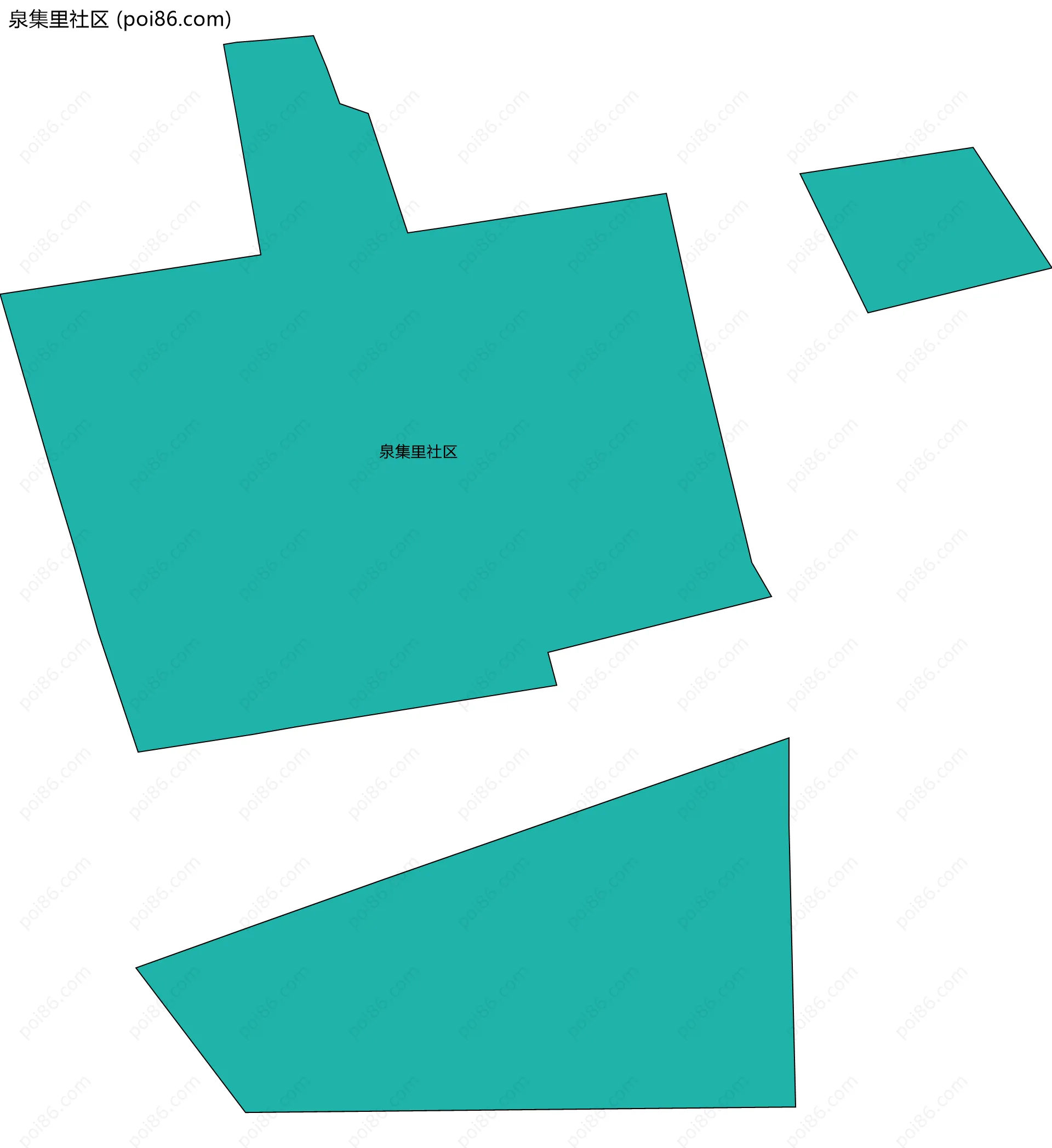 泉集里社区边界地图