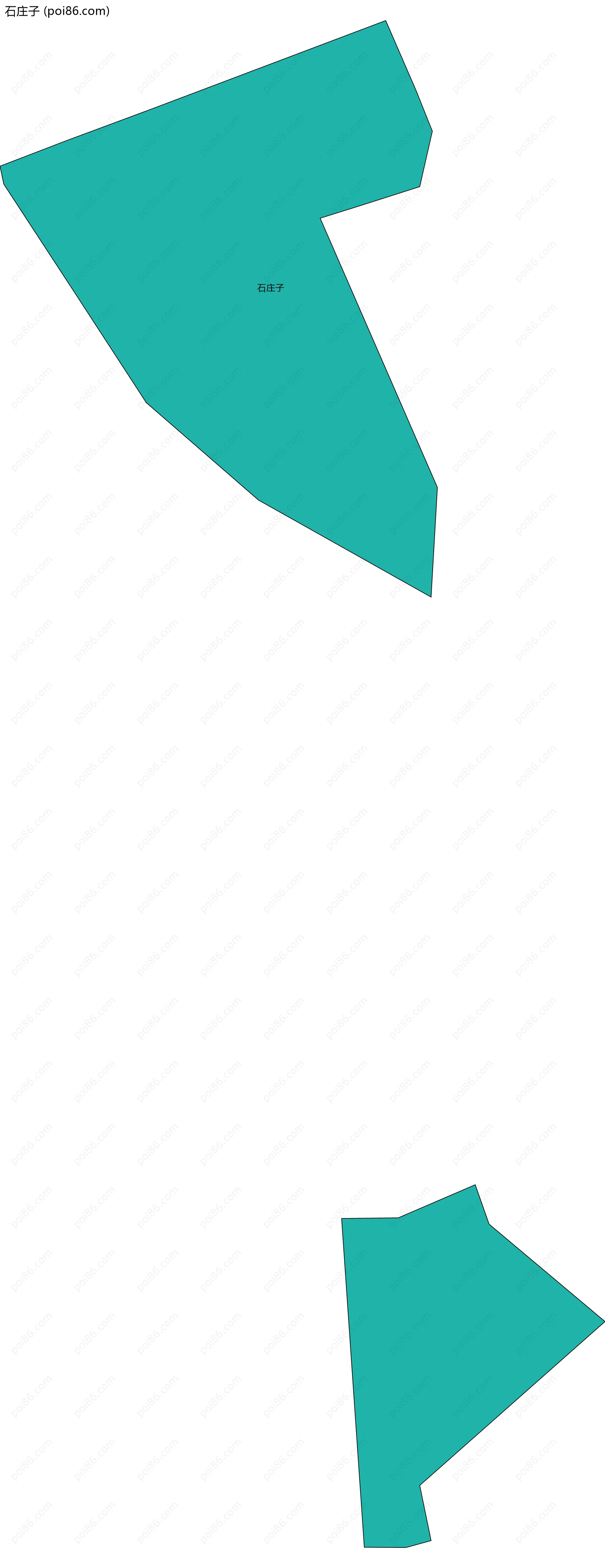 石庄子边界地图