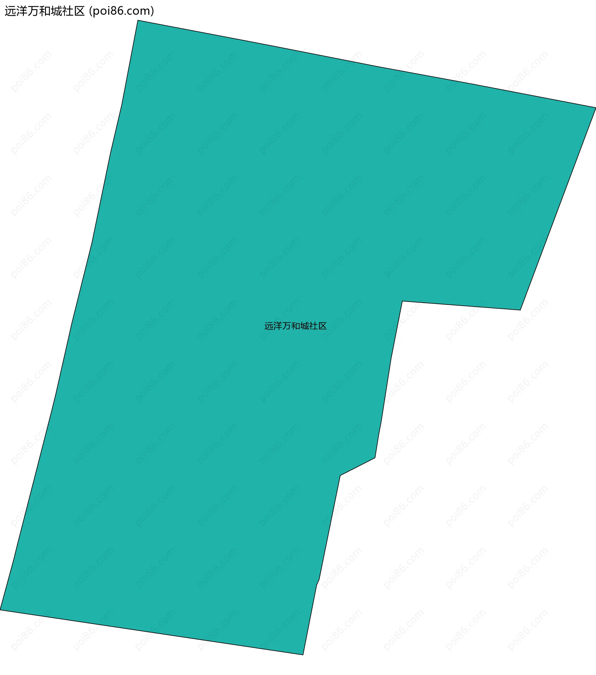 远洋万和城社区边界地图