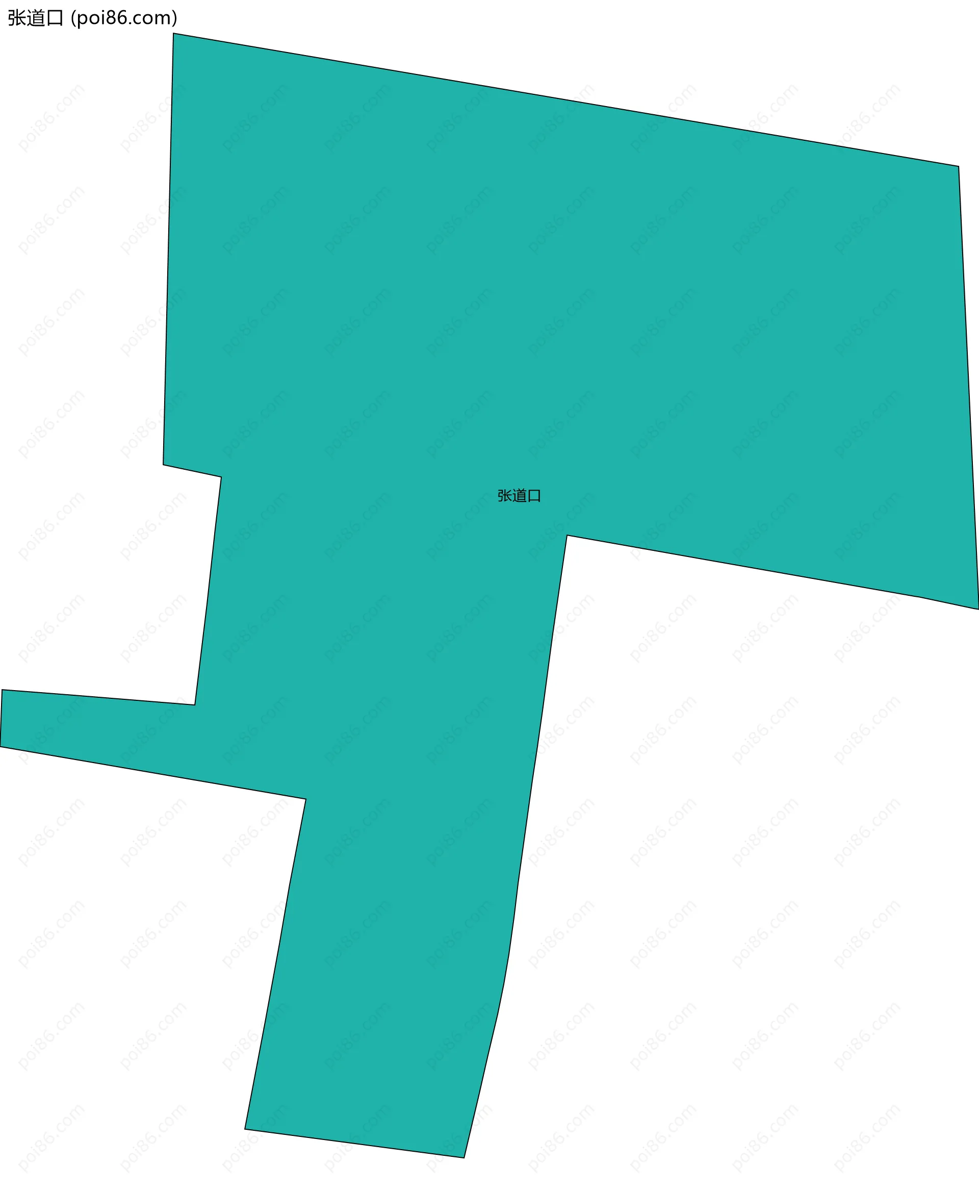 张道口边界地图