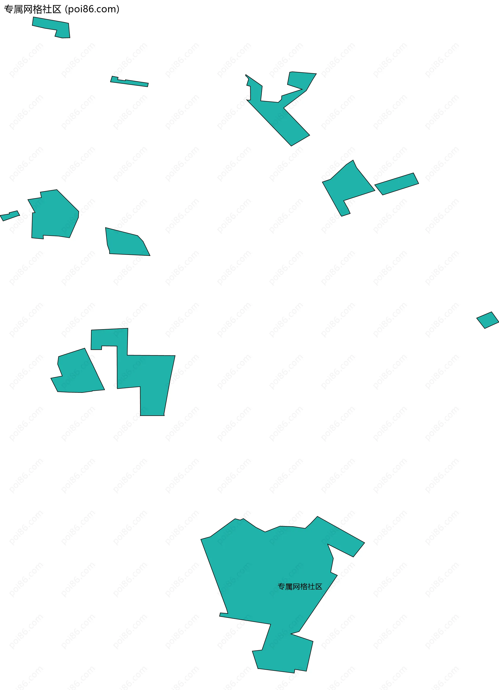 专属网格社区边界地图