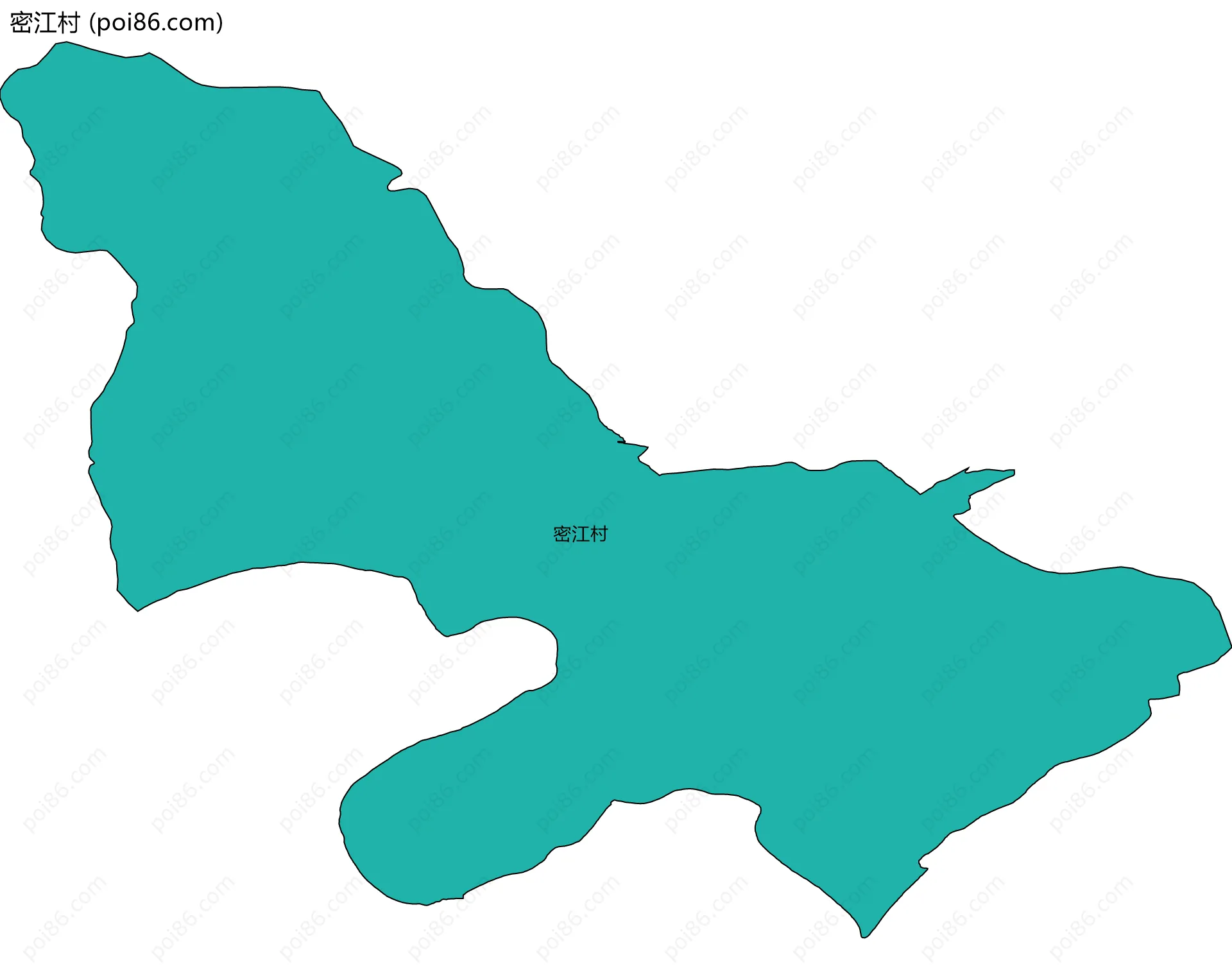密江村边界地图