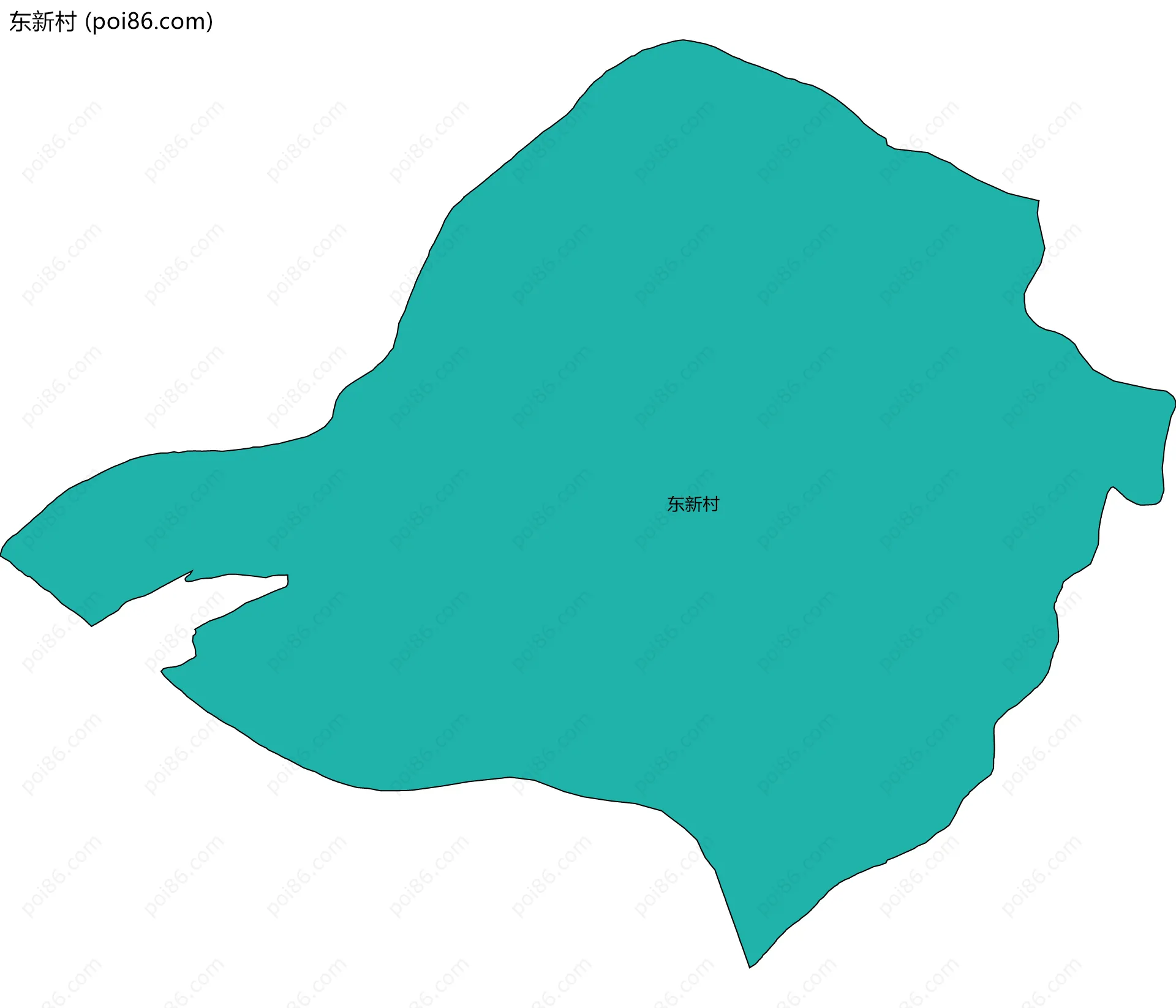 东新村边界地图