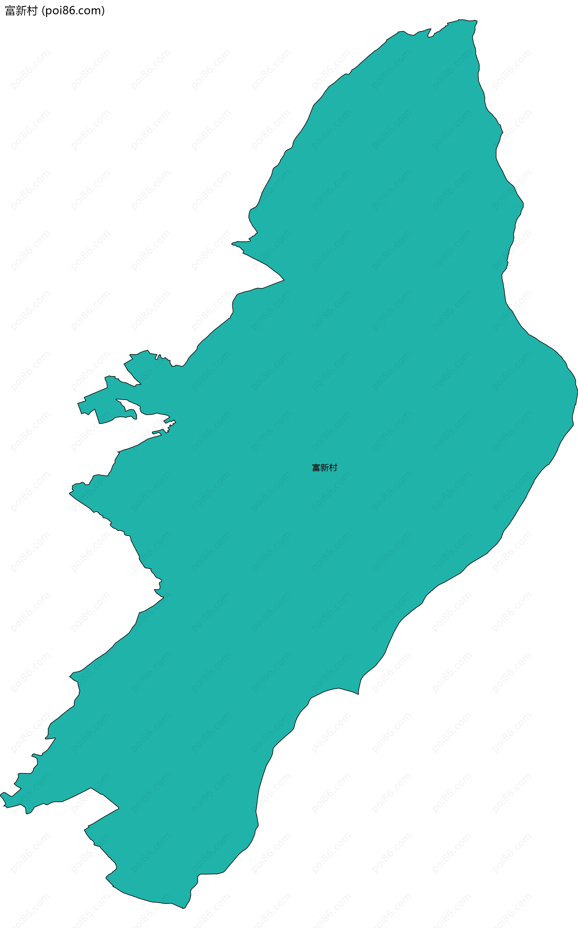 富新村边界地图