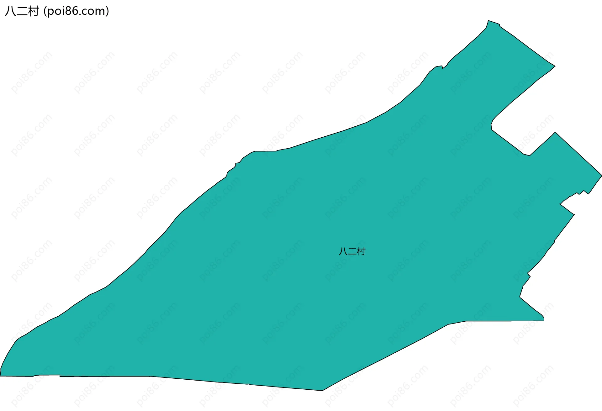 八二村边界地图