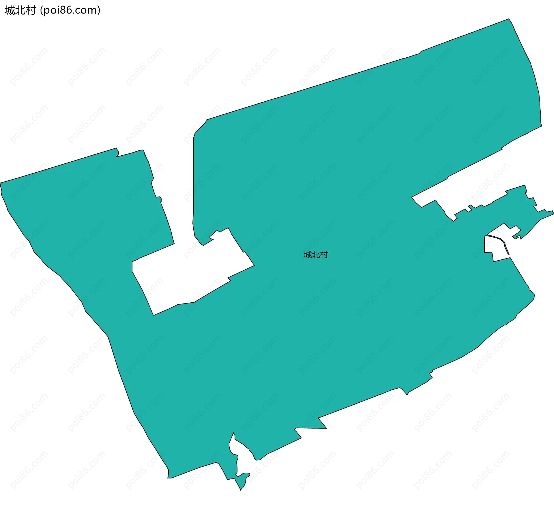 城北村边界地图