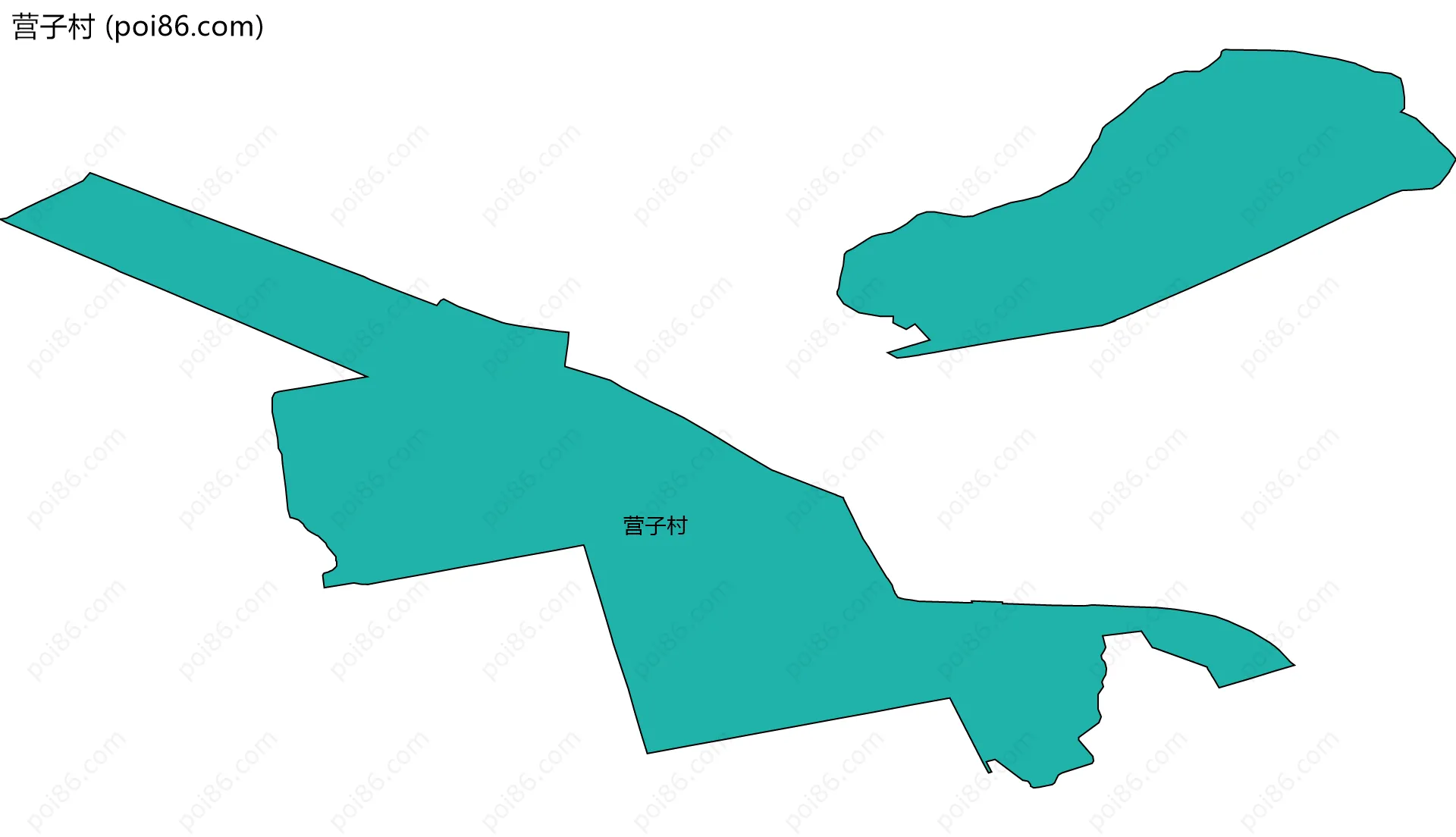 营子村边界地图