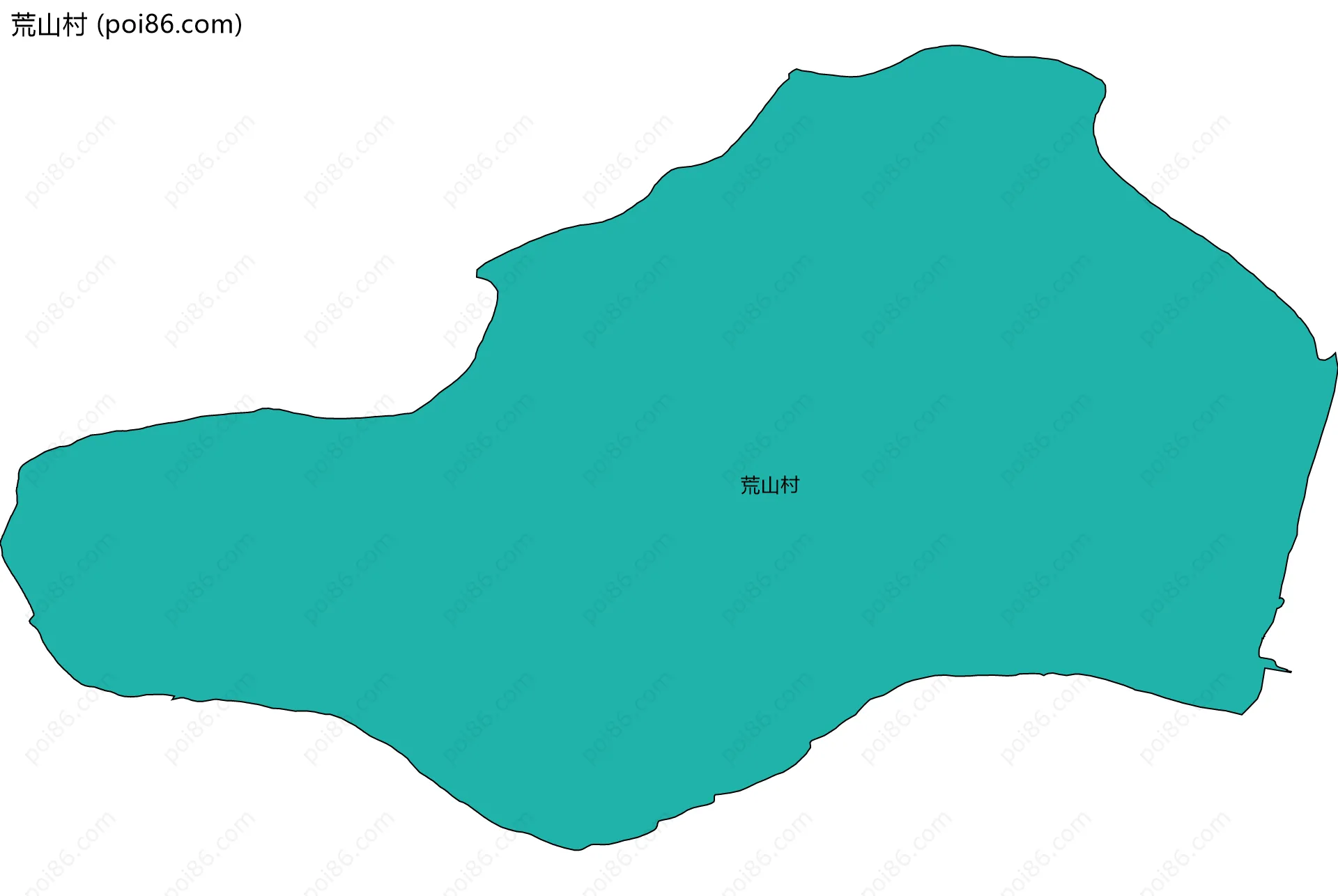 荒山村边界地图
