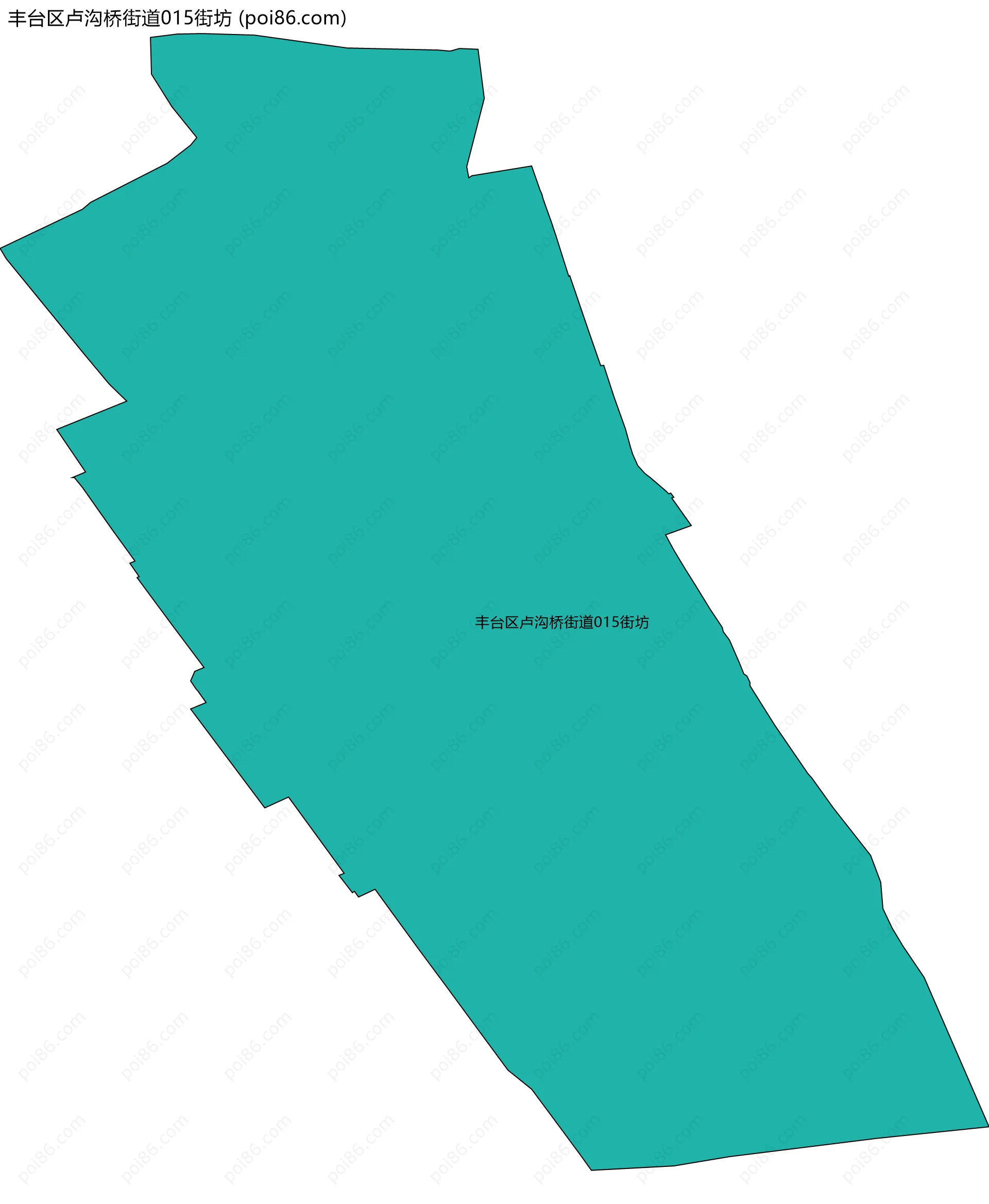 丰台区卢沟桥街道015街坊边界地图