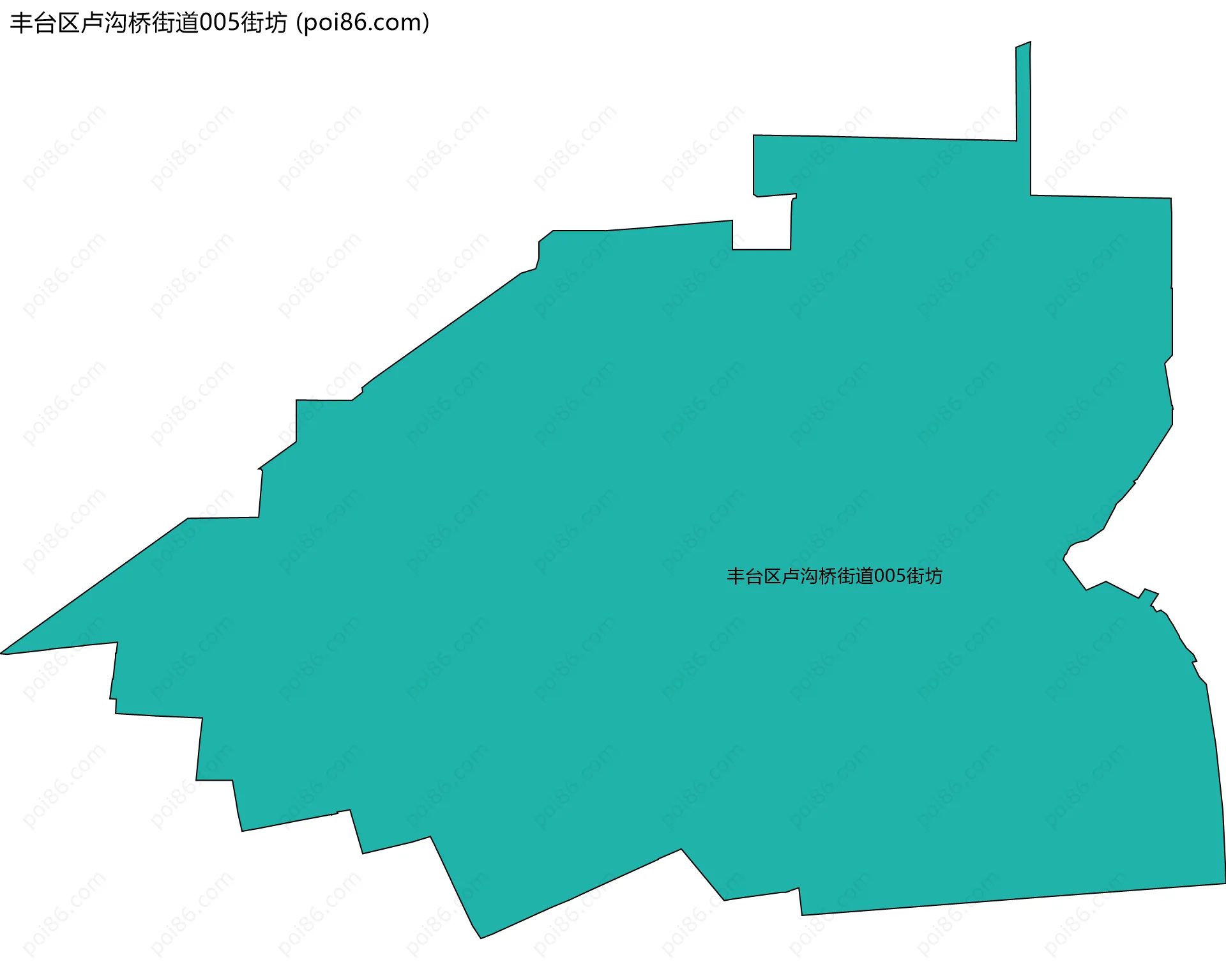 丰台区卢沟桥街道005街坊边界地图