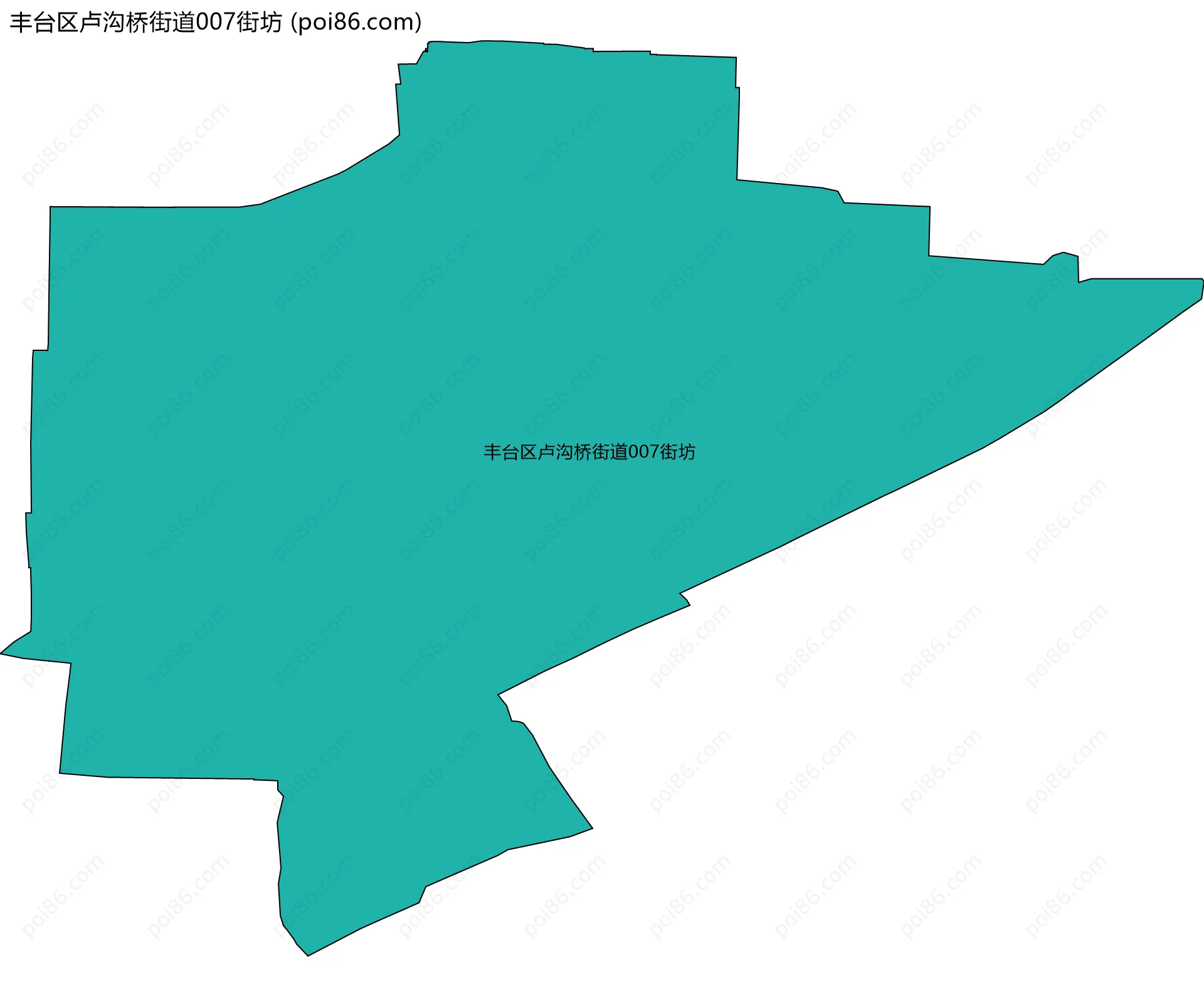 丰台区卢沟桥街道007街坊边界地图
